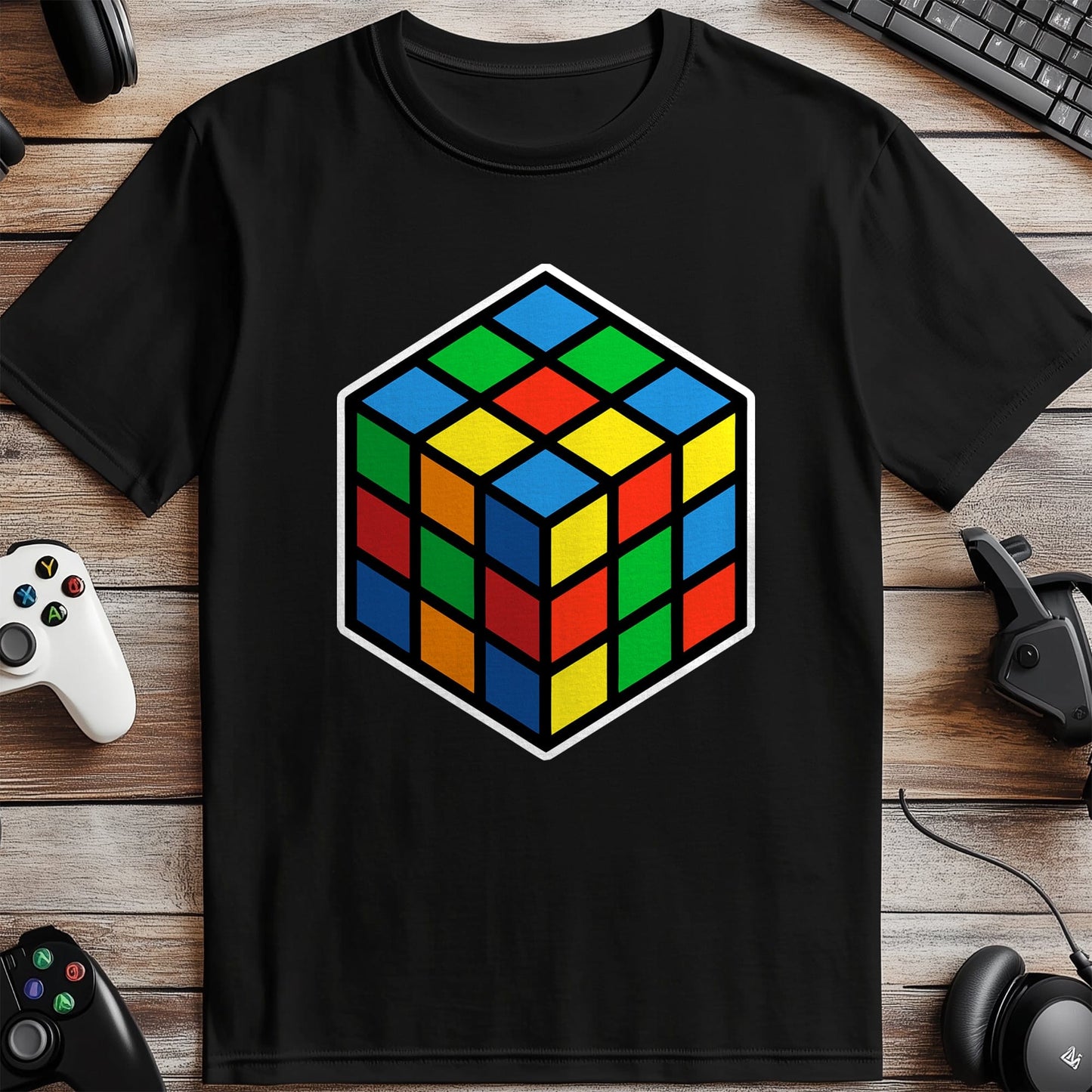 Pixel 82 Funny T-Shirt  Rubik's Cube