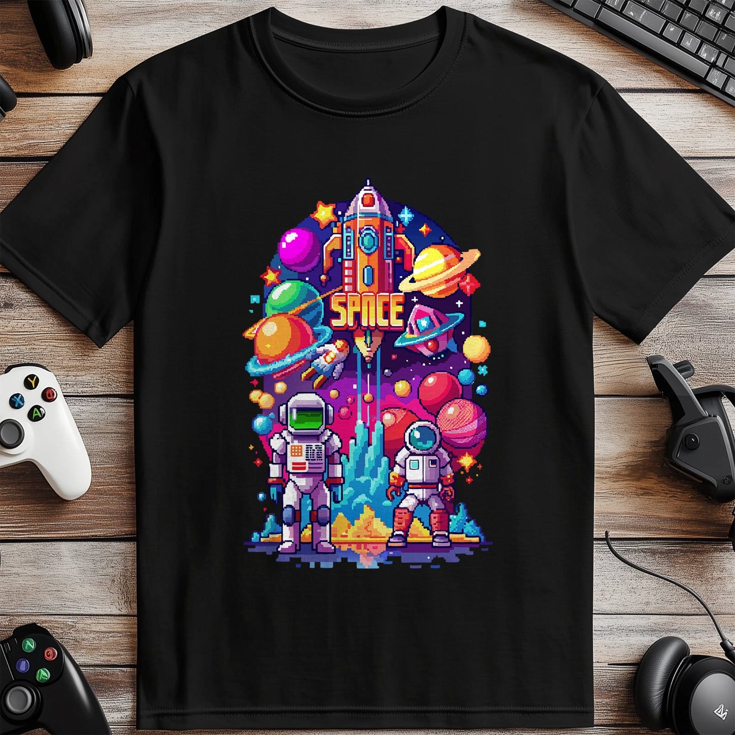 Pixel 97 Astronaut Adventure T-Shirt