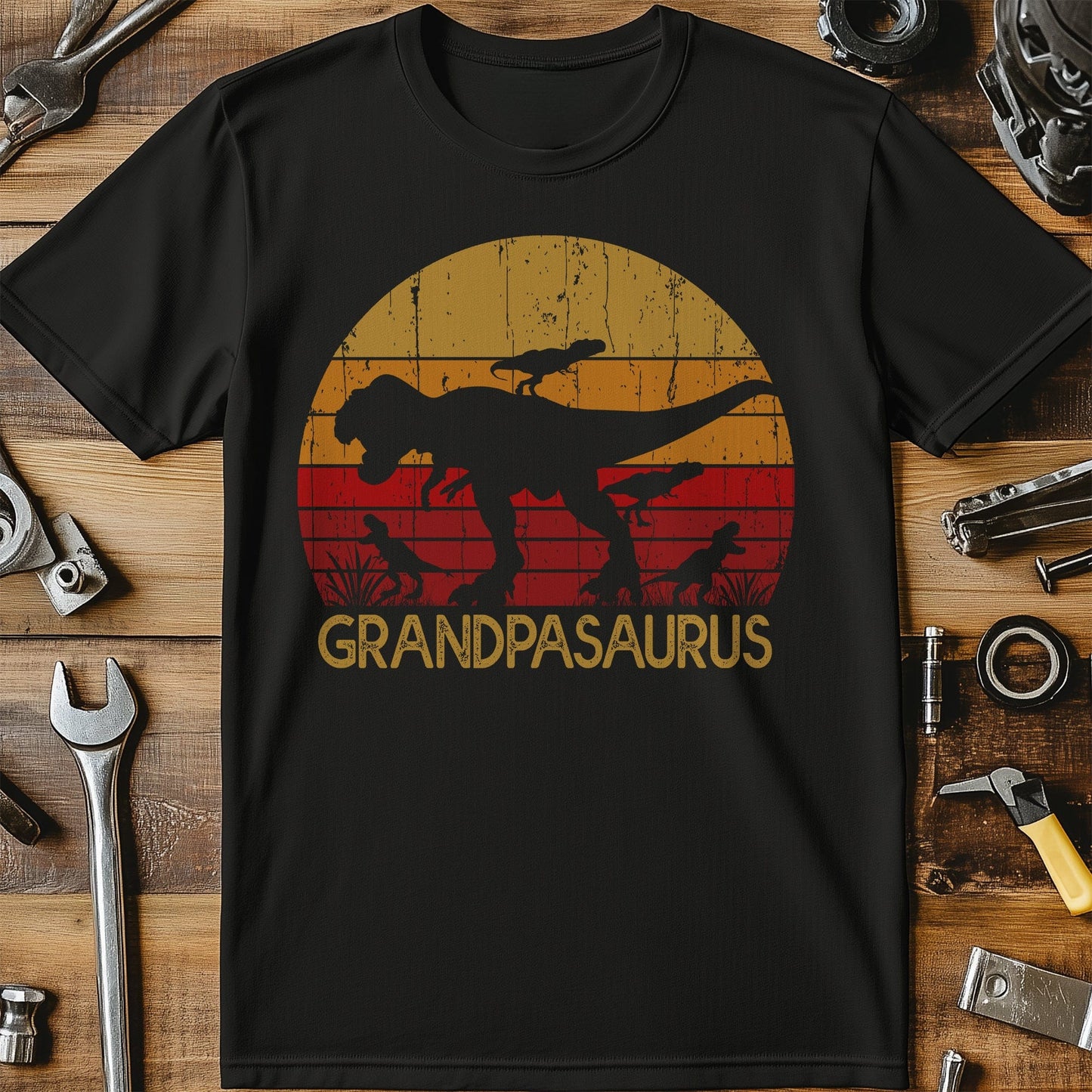 Grandpasaurus Sunset T-Shirt