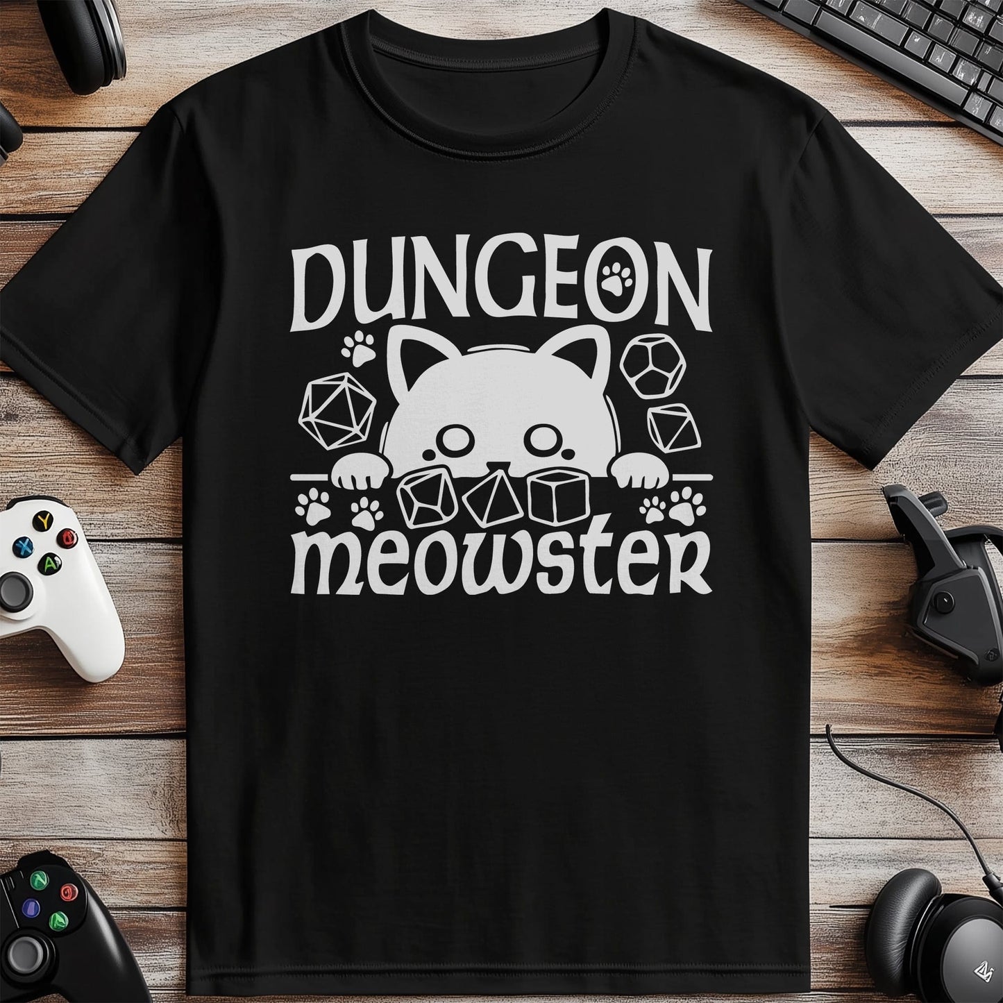 Dungeon Meowster Cat T-shirt