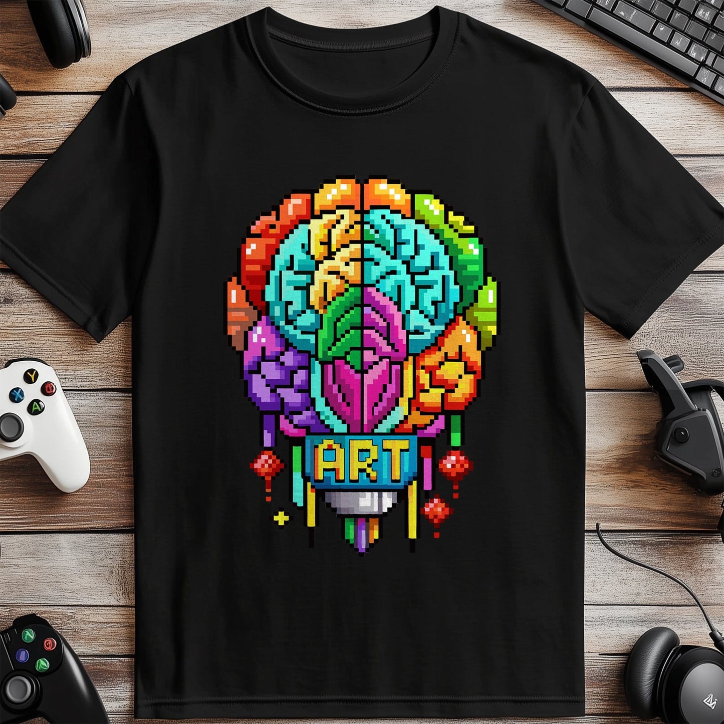 Pixel 73 T-shirt Brain