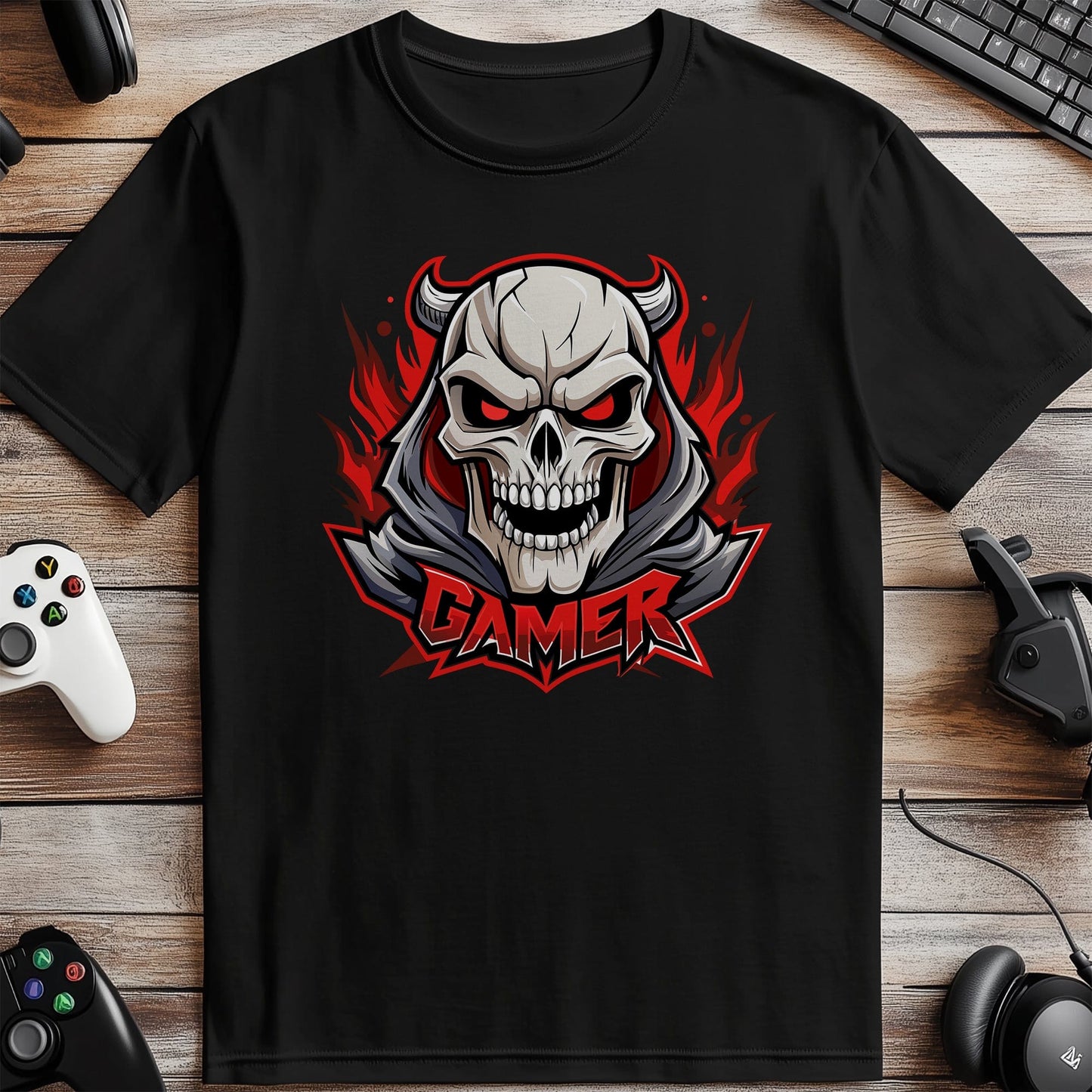 Gamer74 Devil Skull Gamer T-Shirt