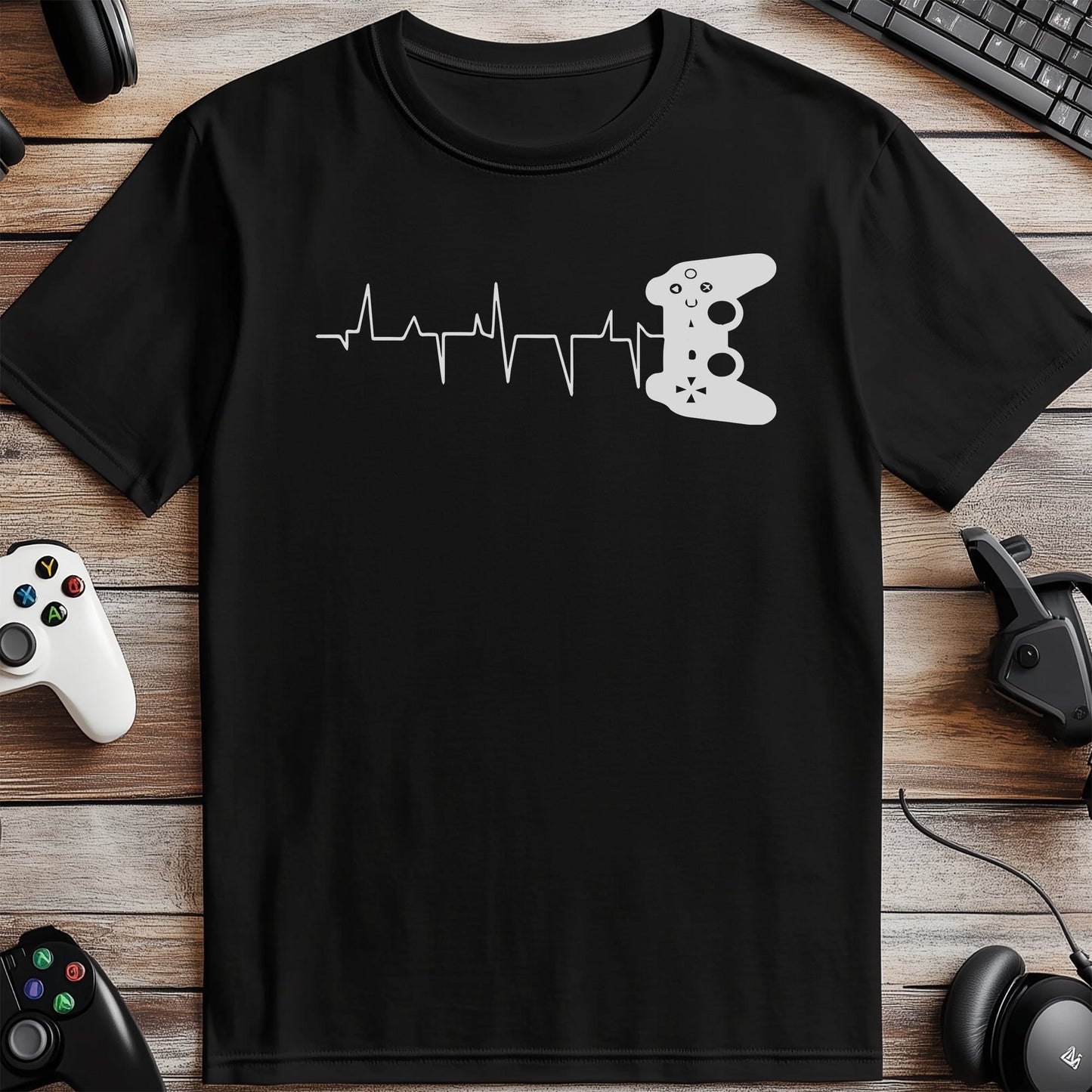Gamer Controller Heart Beat T-Shirt