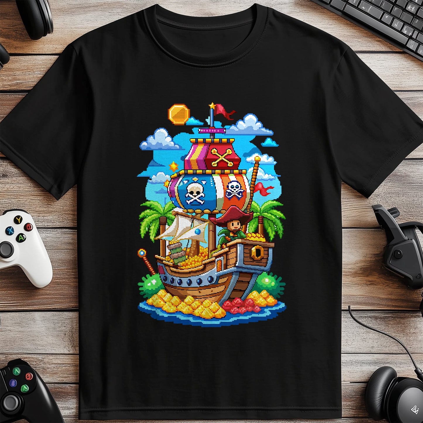 Pixel 11 Pirate Ship t-shirt
