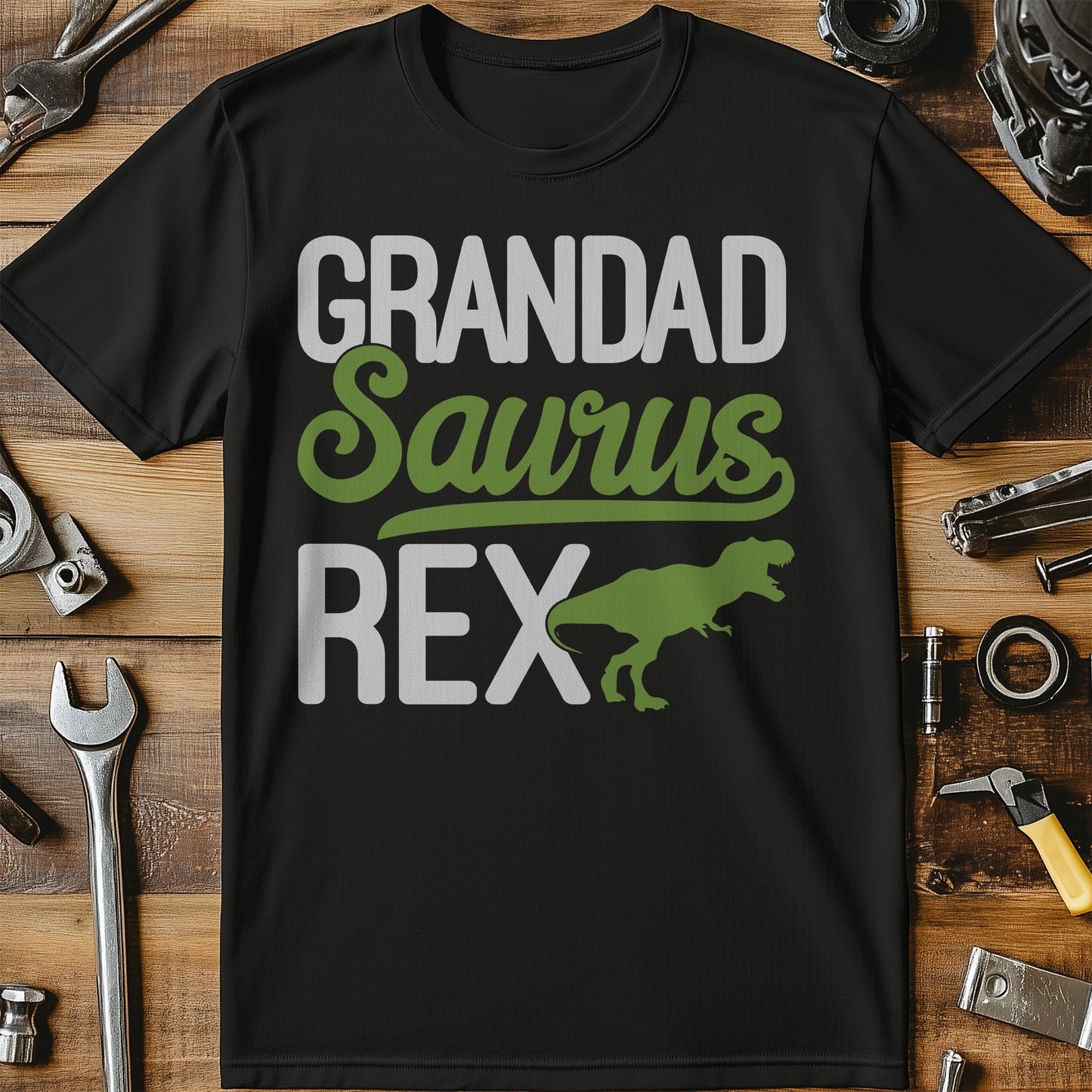 Text Grandadsaurus T-Rex T-Shirt