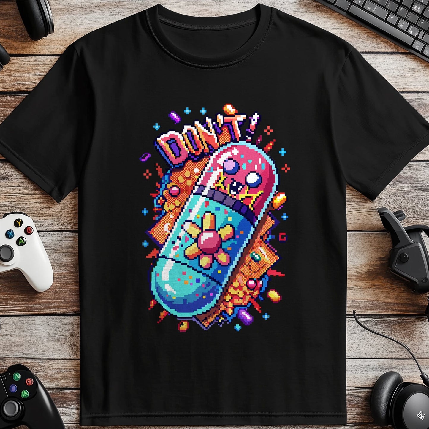 Pixel 85 T-Shirt - Colourful Pill