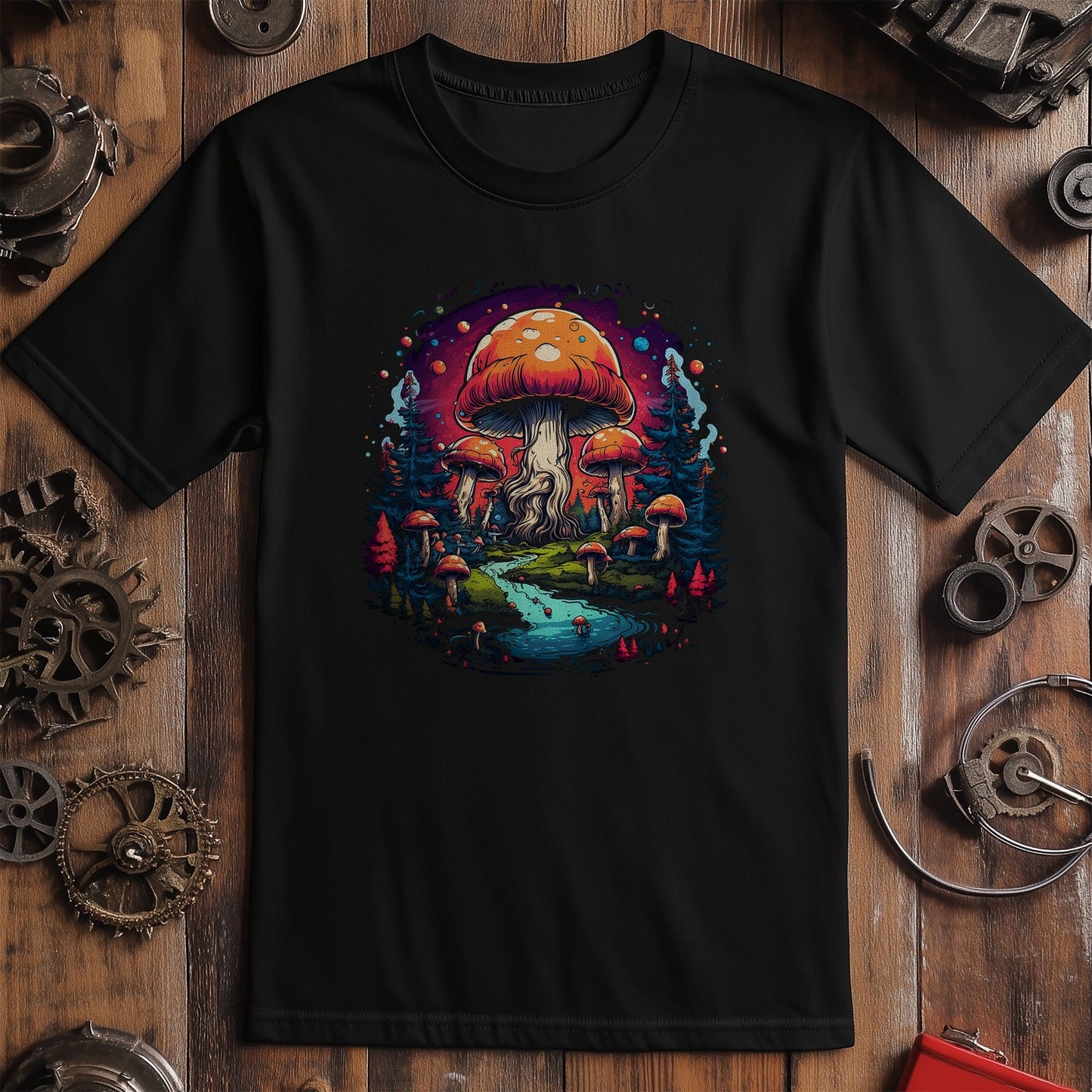 Mush-River T-shirt: Fungi Fun