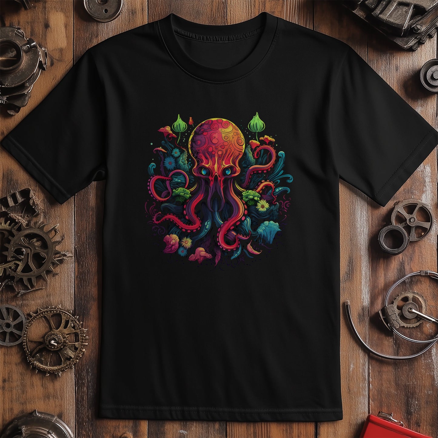 Trippy Octopus 3 T-Shirt - Dive into
