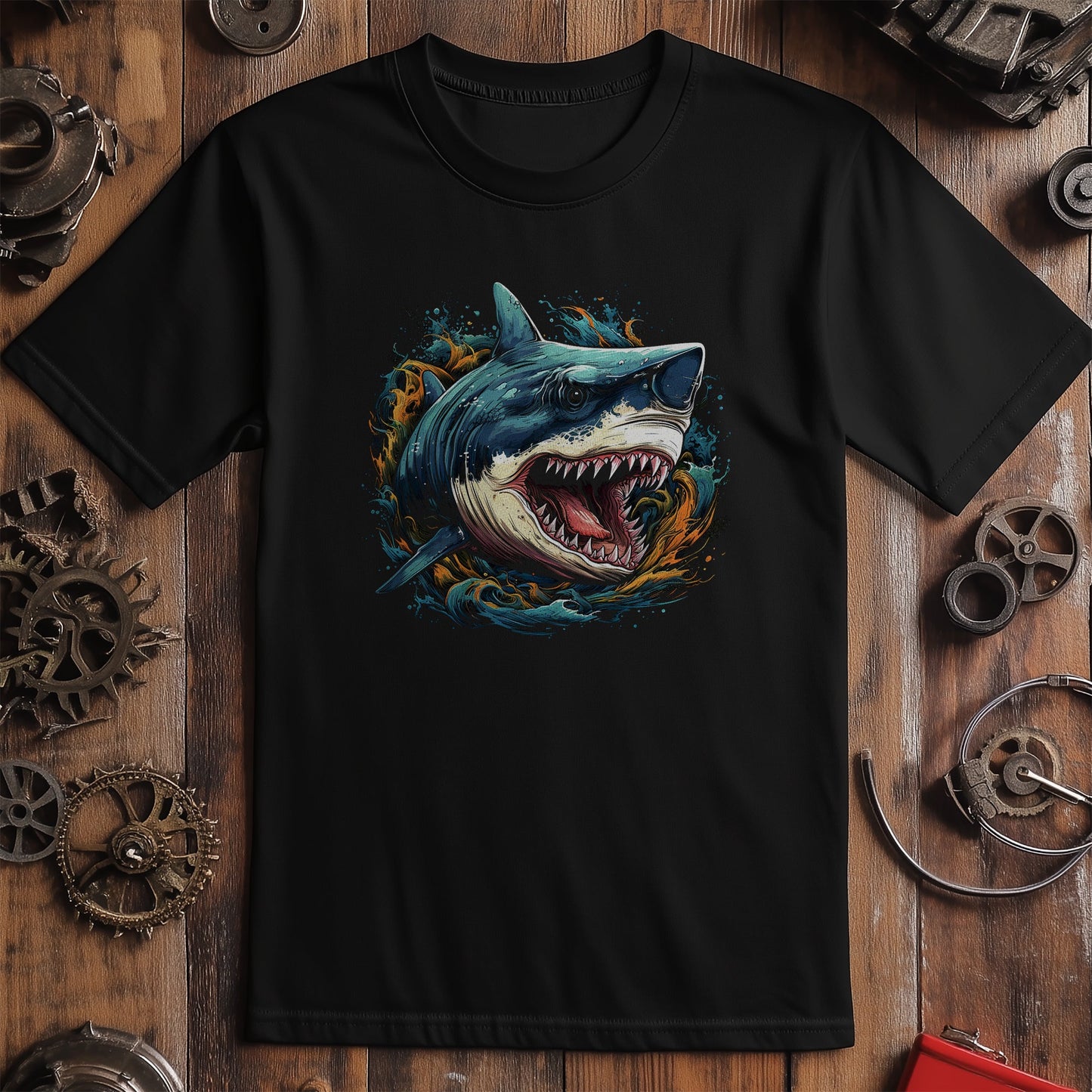 Megalodon Head T-Shirt - Dive into