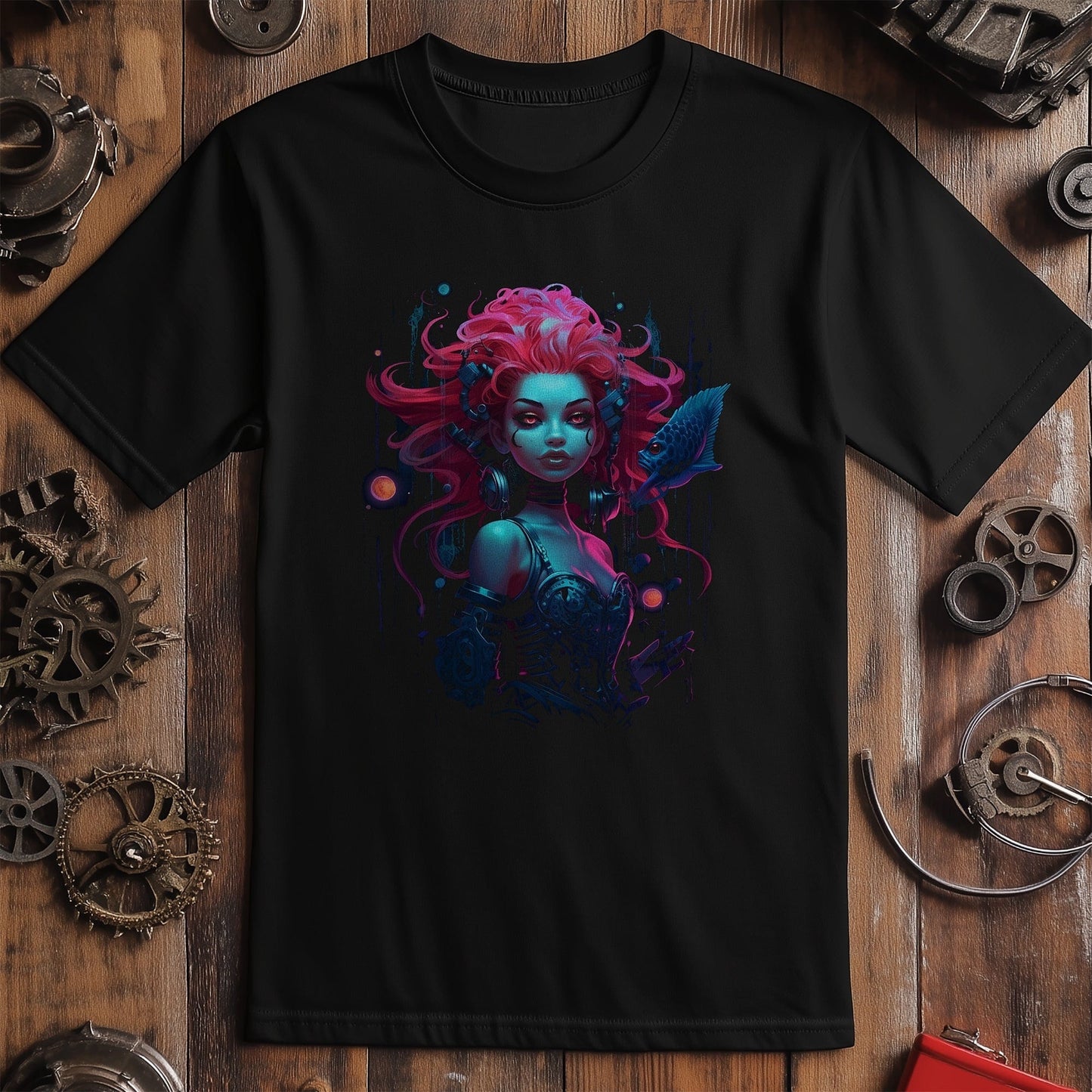 Cyberpunk Mermaid T-Shirt - Dive