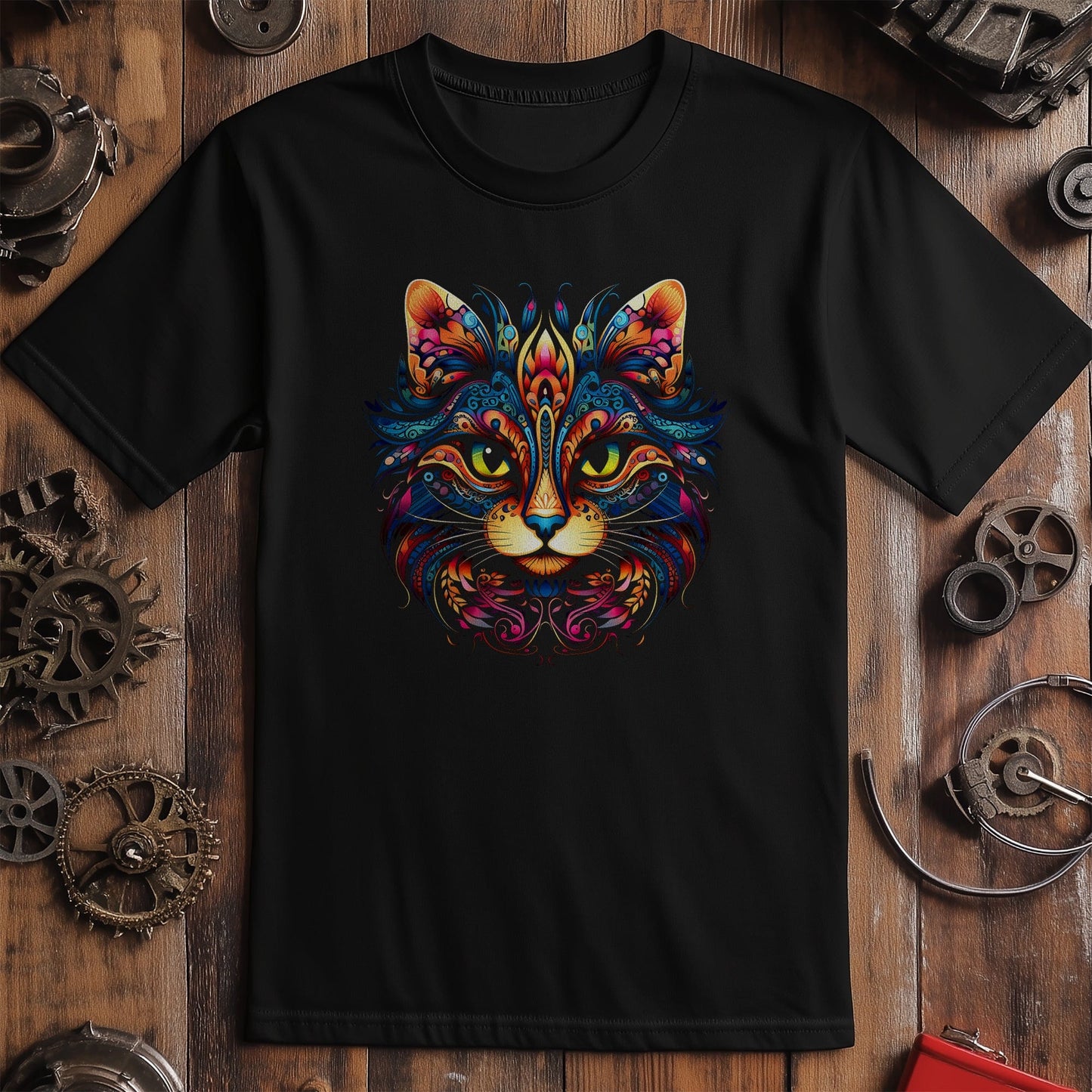 Tribal Cat 3 T-Shirt - Purr-fectly