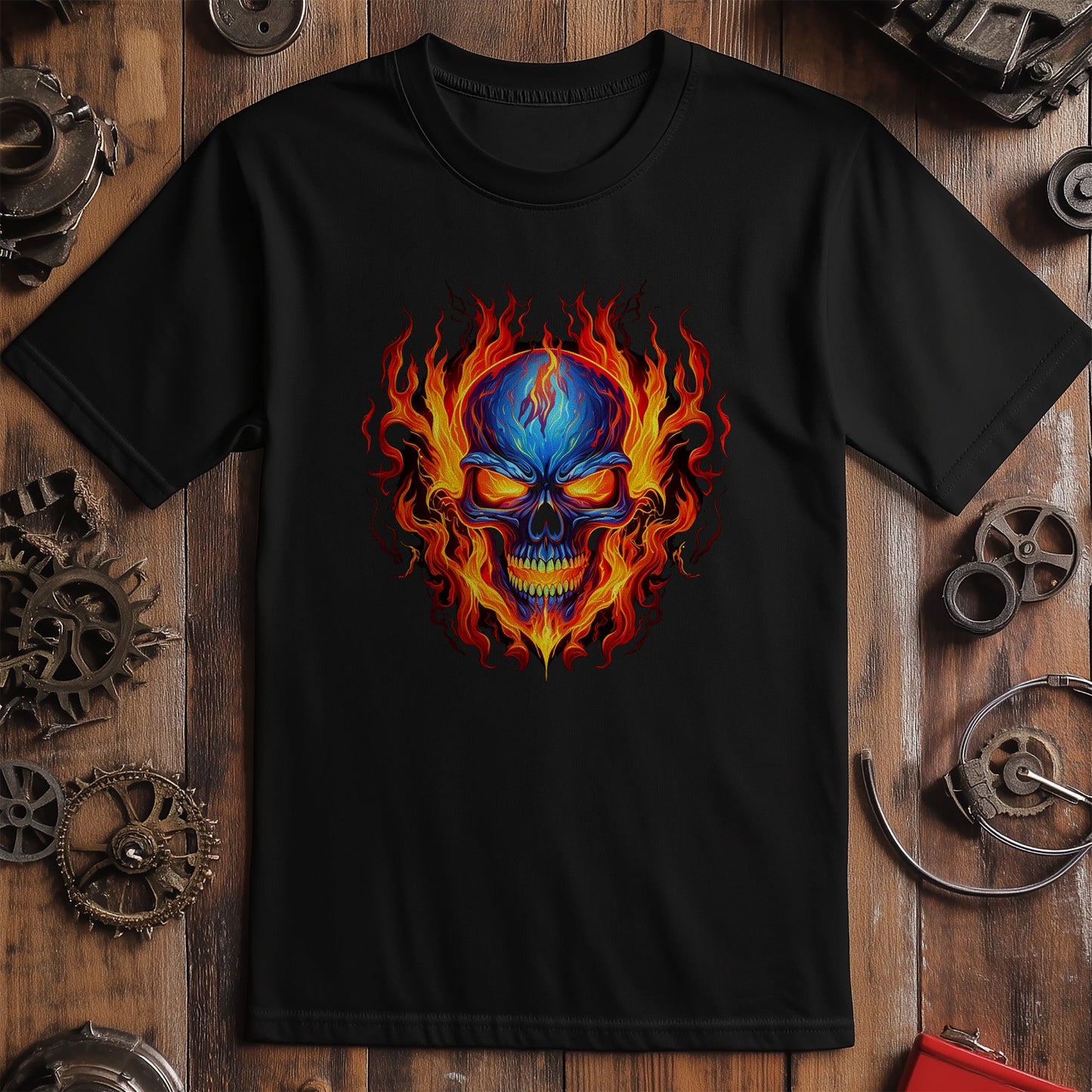 Skull-Flame-3 T-Shirt: Ignite Your