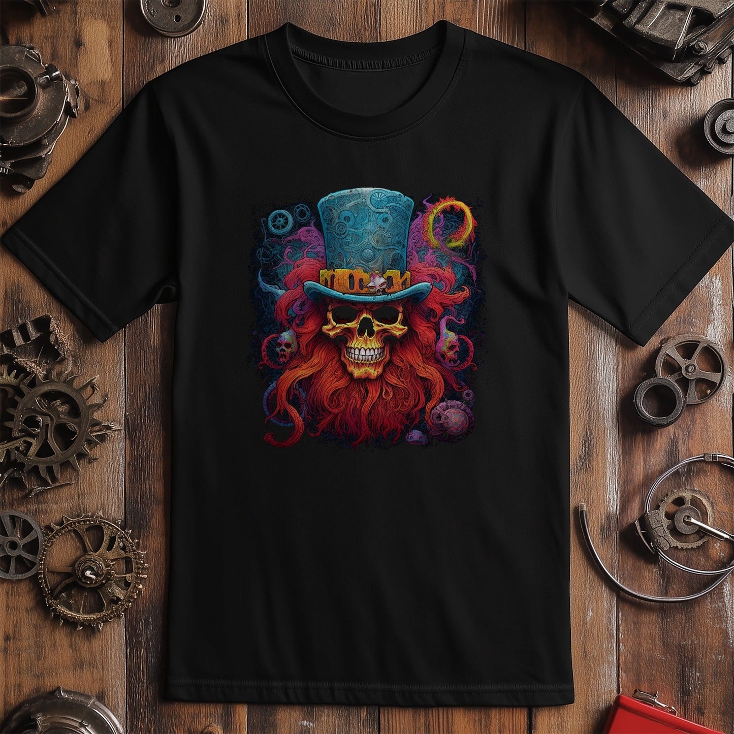 Pstchadelic Skull T-Shirt - Top Hat