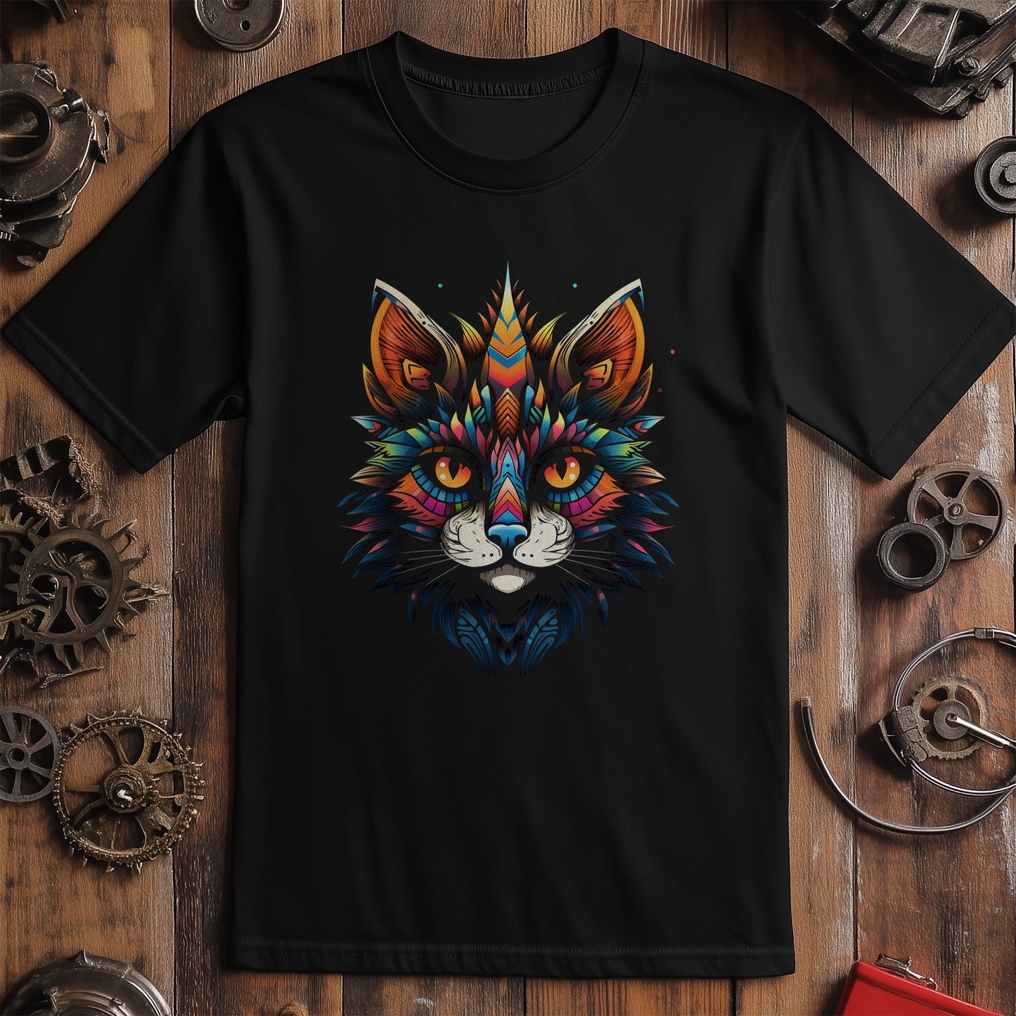 Tribal-Cat T-Shirt ‚Äì Purr-fectly