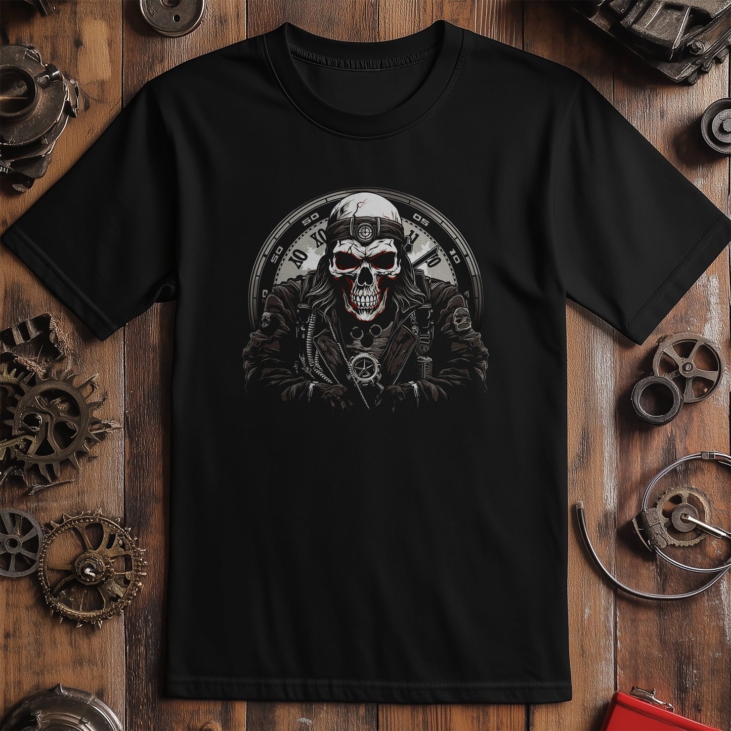 Time Skull 3 T-Shirt - Funny &