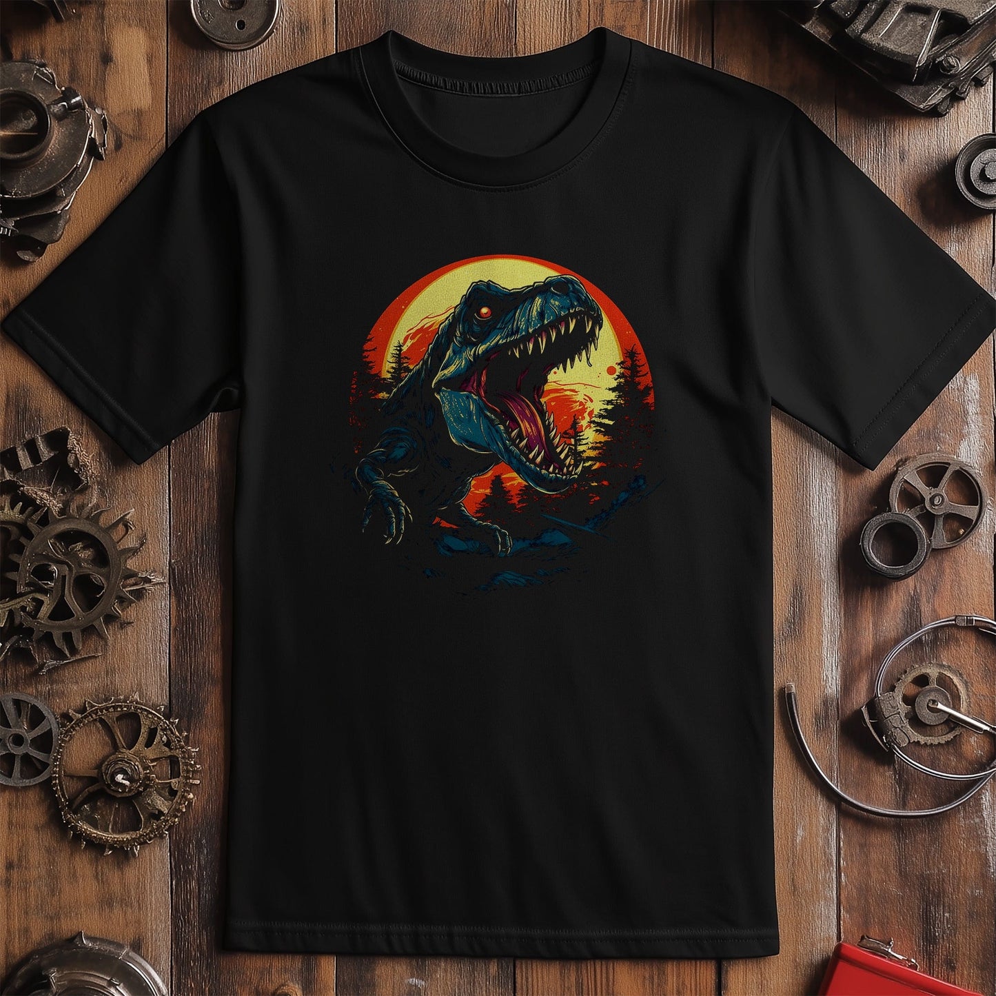 T-Rex Moon 2 T-Shirt - Roar into