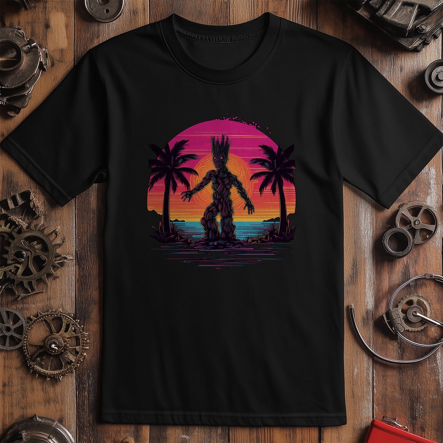 Groot Retrowave T-Shirt - Embrace