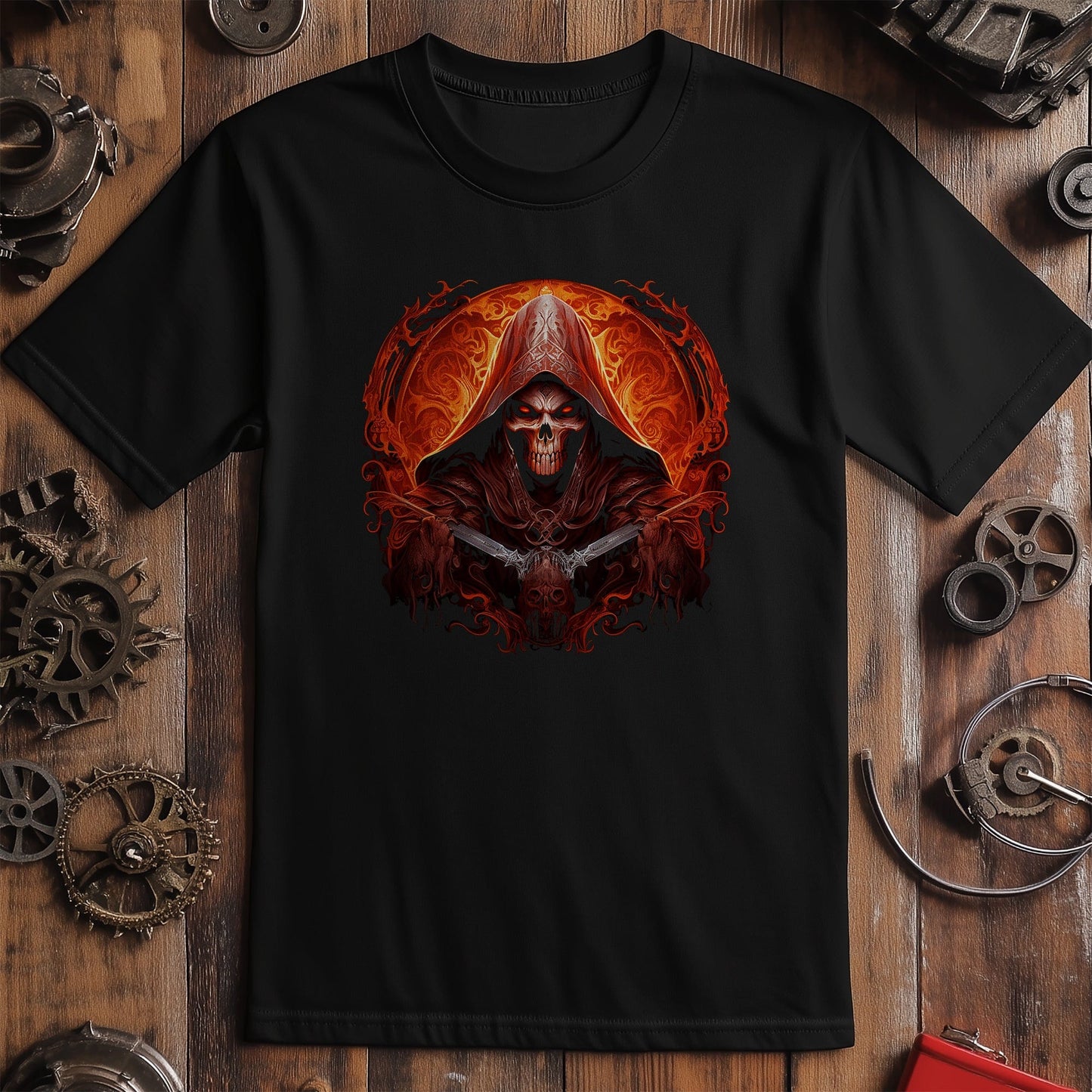Flame-Skull T-Shirt -