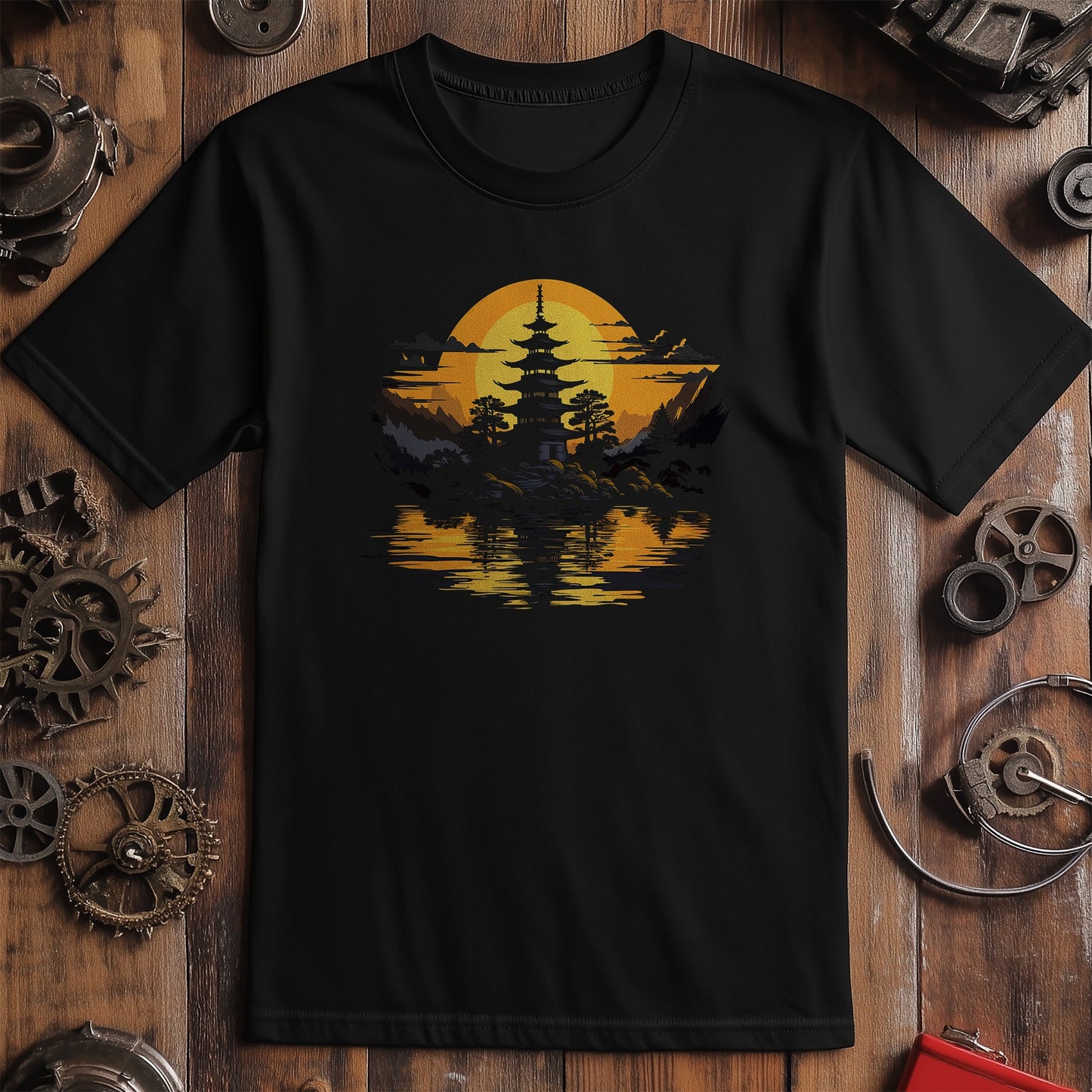 Sunset Japan House T-shirt - Embrace