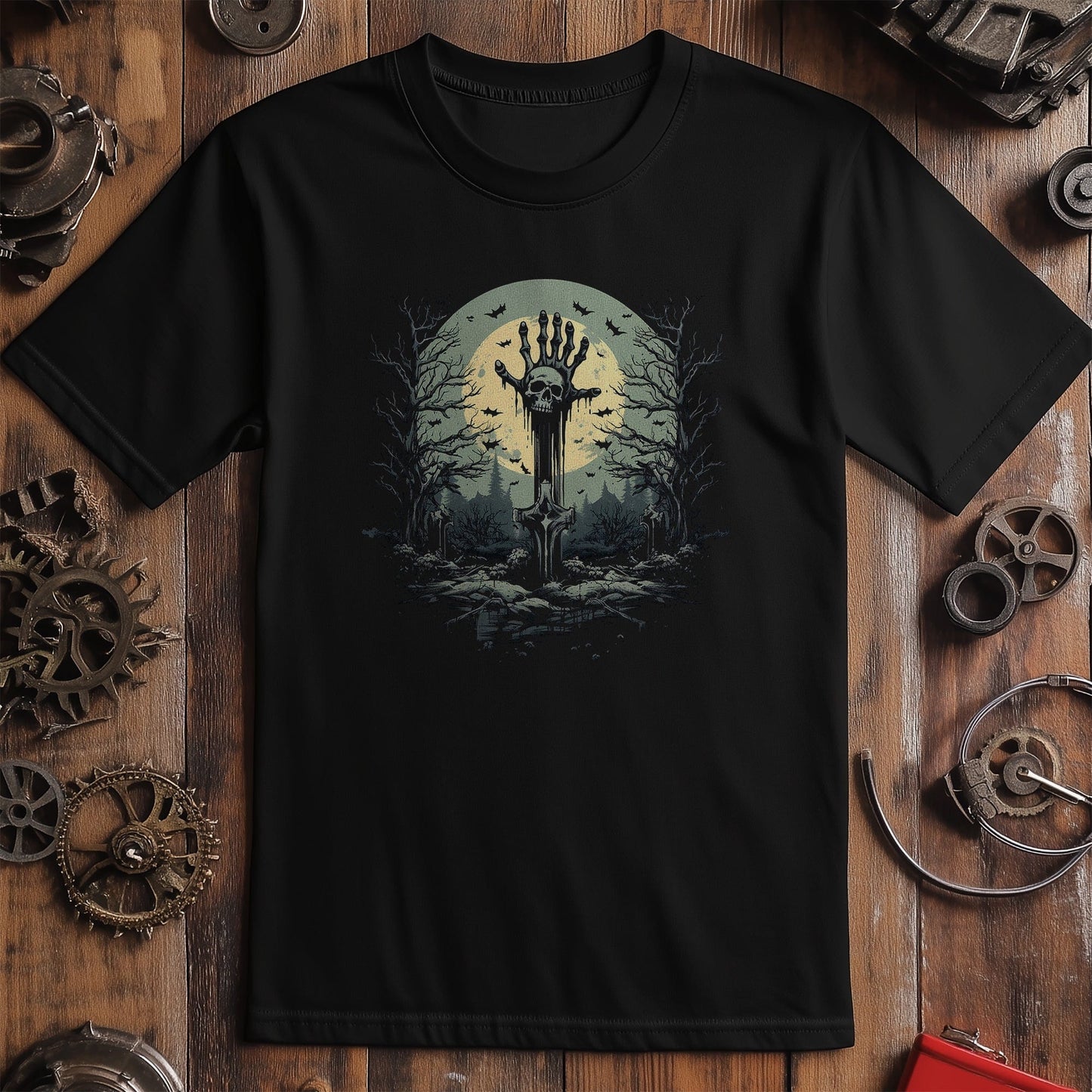 Dead-Hand-2 Skeleton T-shirt -