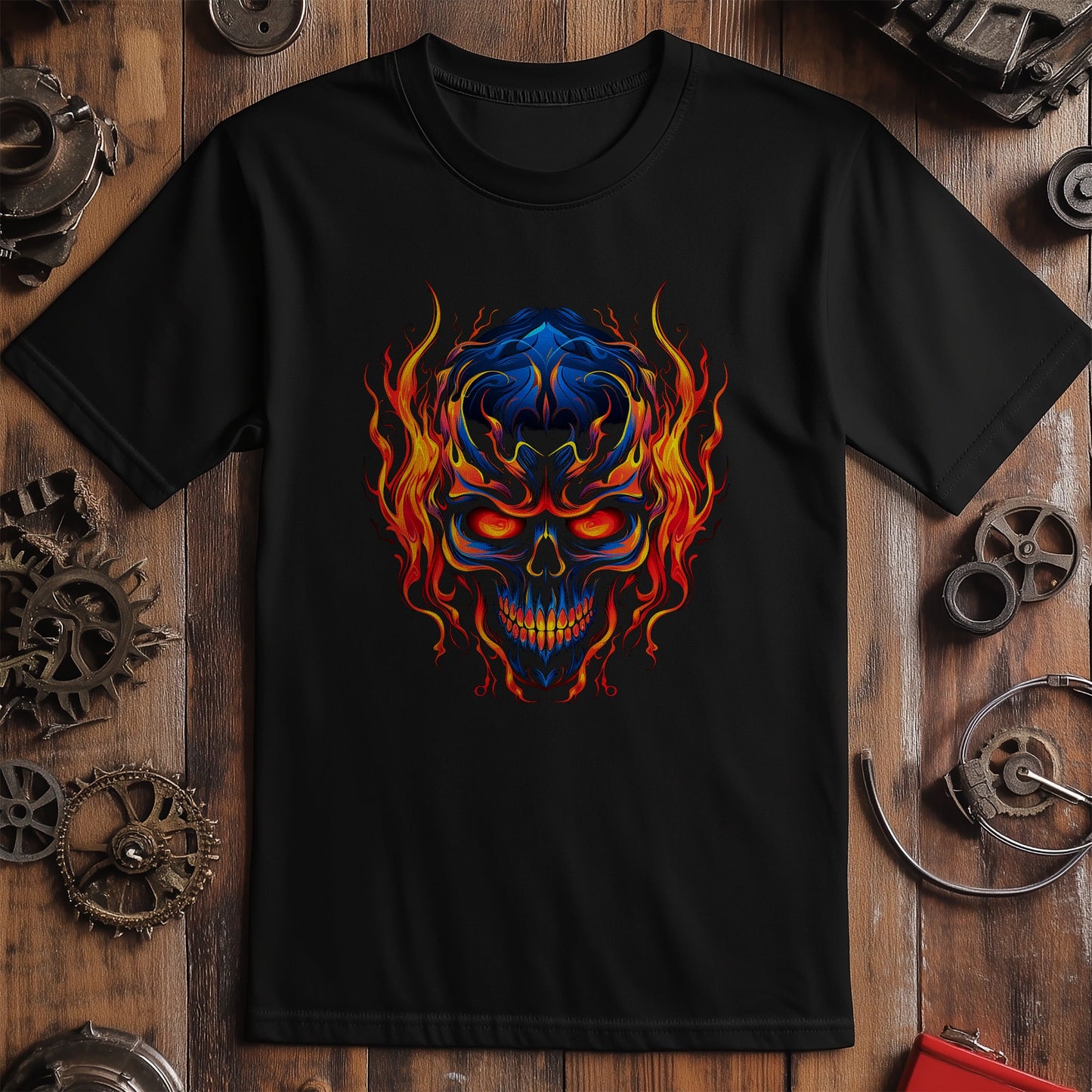 Skull Flame T-Shirt - Ignite Your