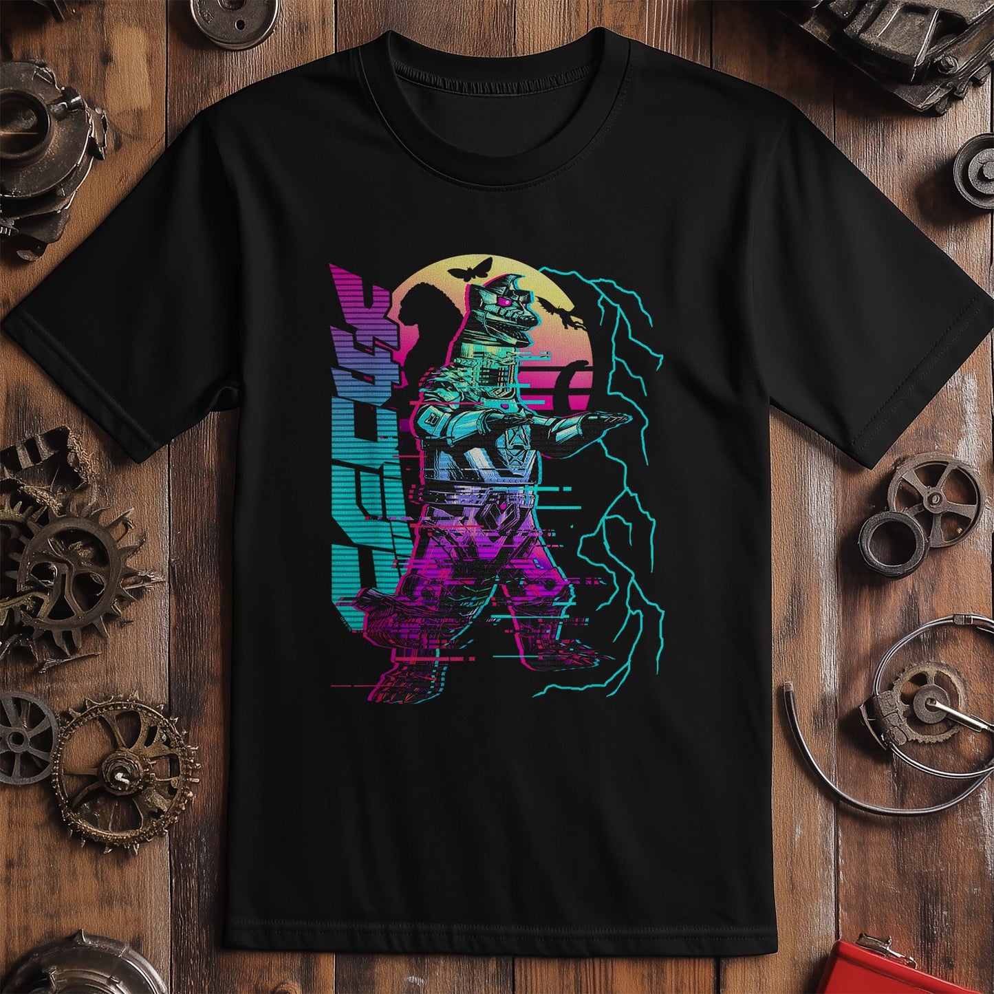 Godzilla Neon Mechagodzilla T-Shirt