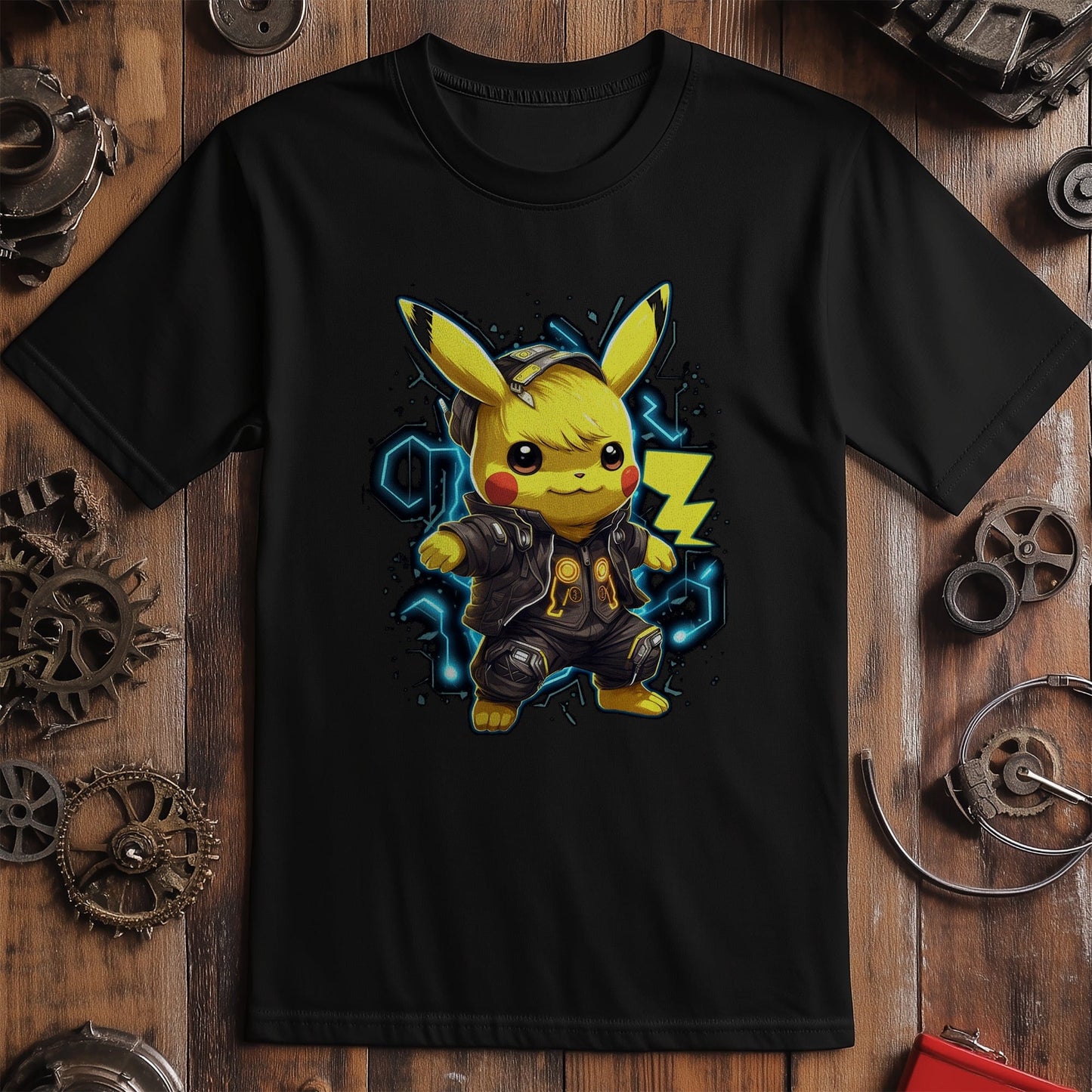 Cyberpunk Mouse T-shirt - Pikachu