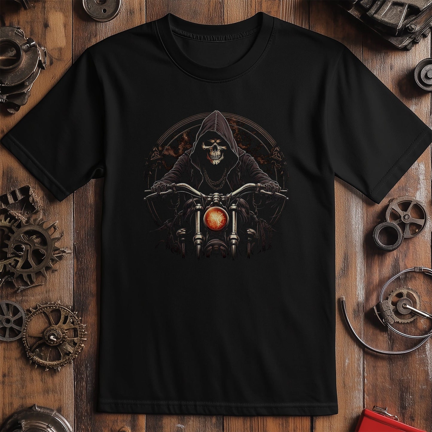 Grim Biker T-Shirt - Ride with the