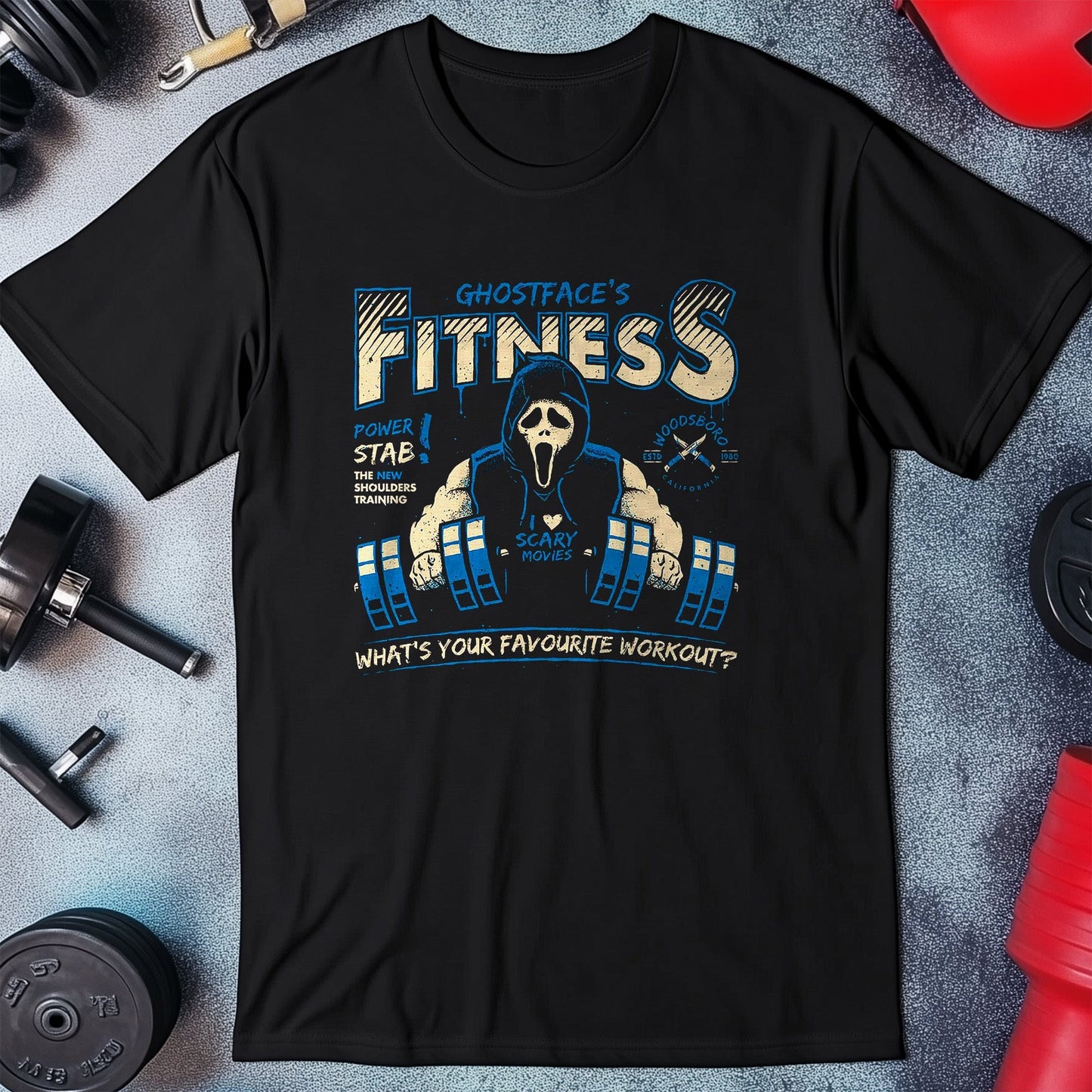 Ghost-Face-Fitness t-shirt - Lift