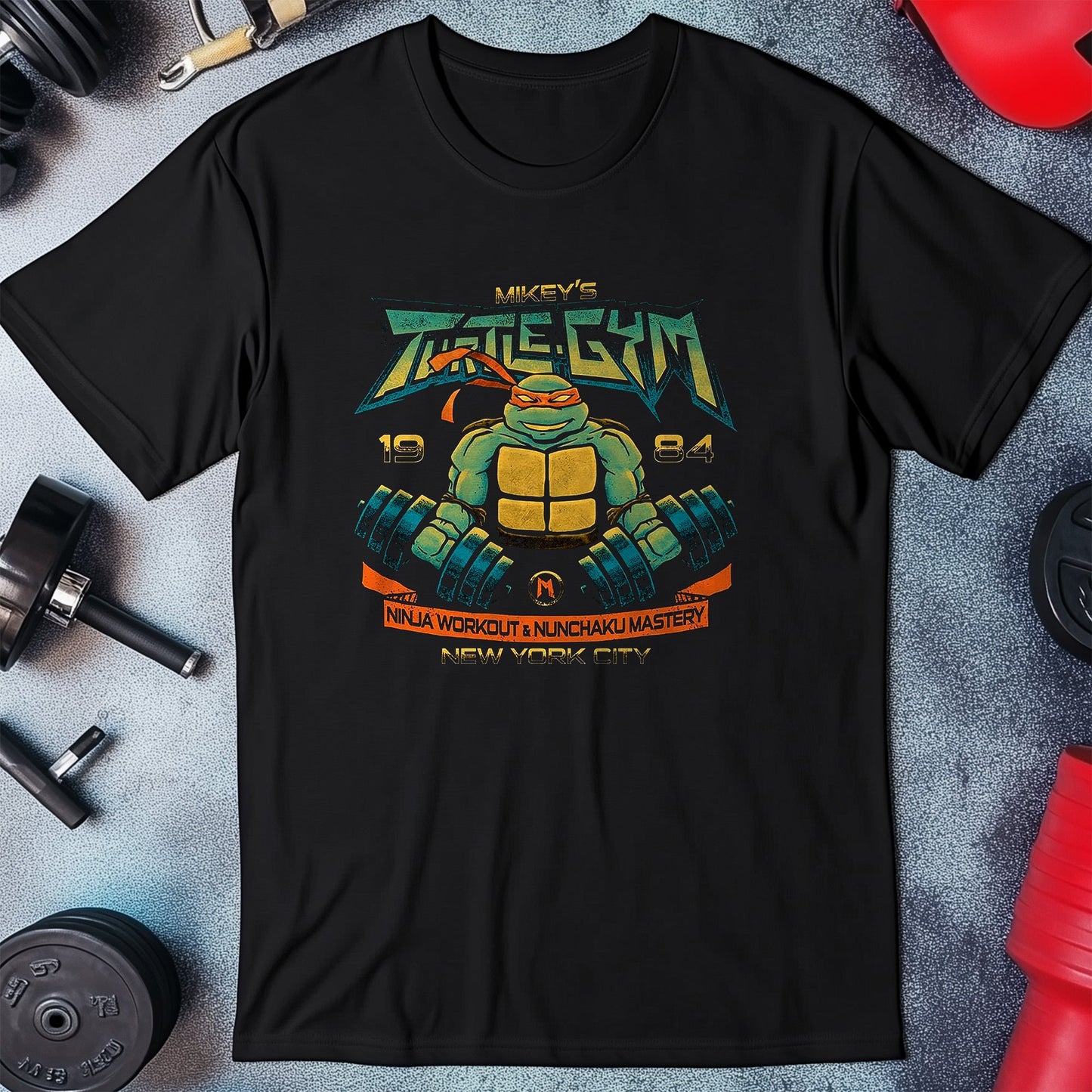 Mikey's Gym T-Shirt - Cowabunga!