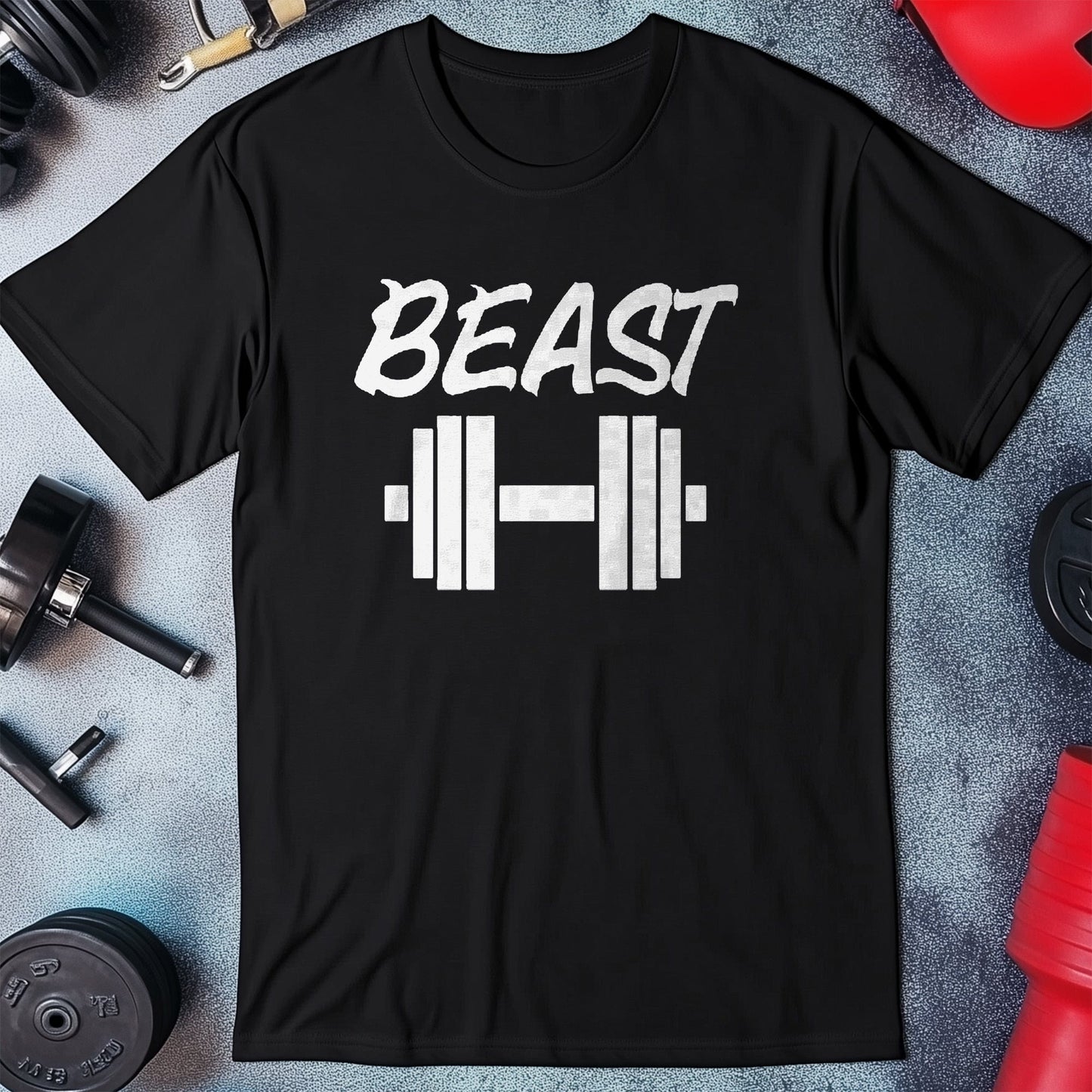 Beast Dumbbell T-Shirt - Flex Your