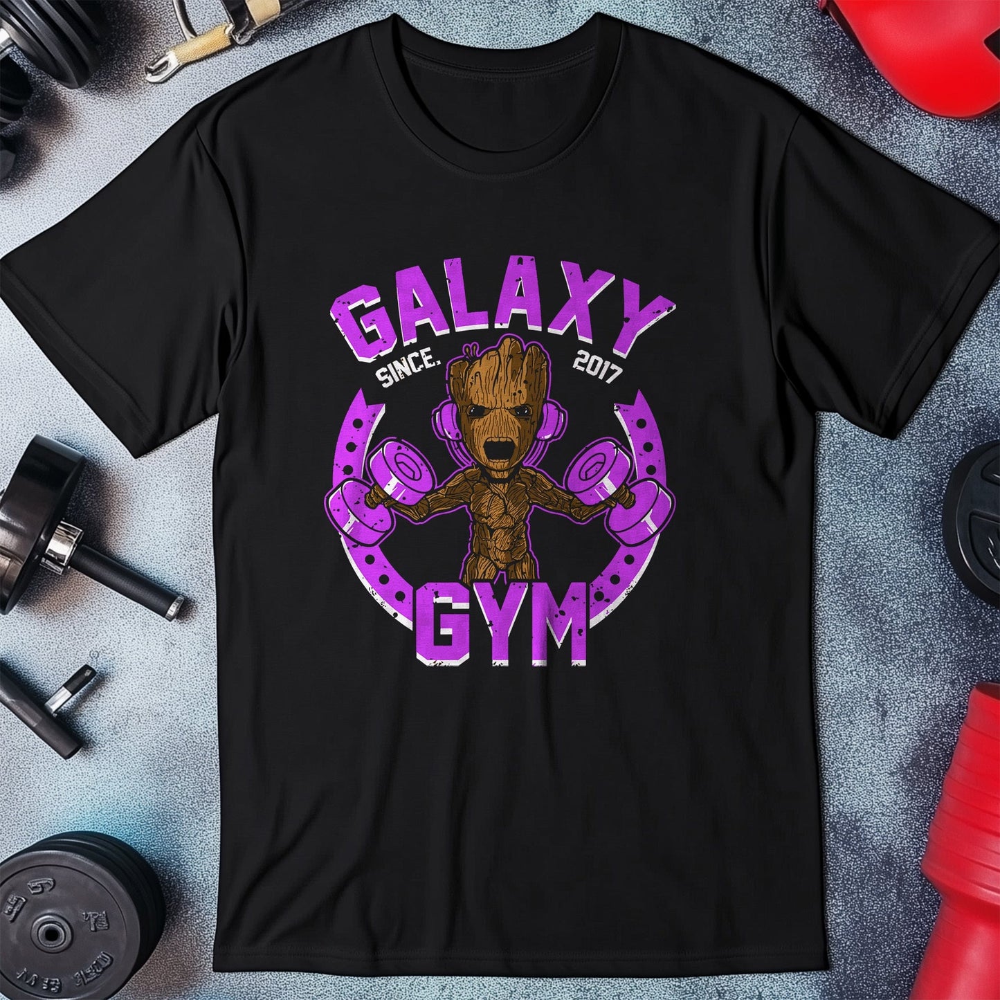 Galaxy Gym t-shirt - Lift weights