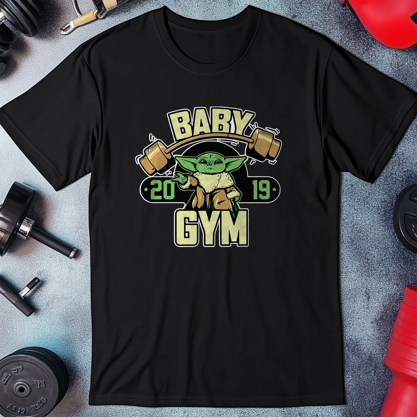 Baby Yoda Gym t-shirt