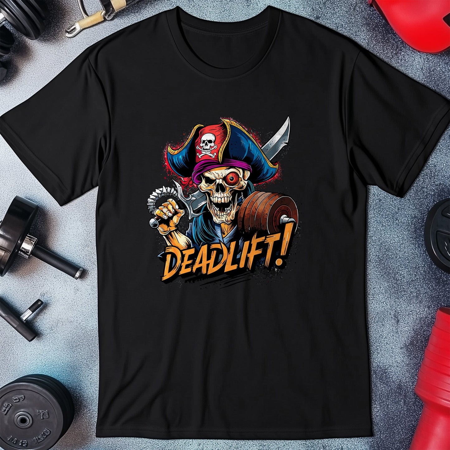 Gym 53 Skeleton pirate deadlift  T-Shirt