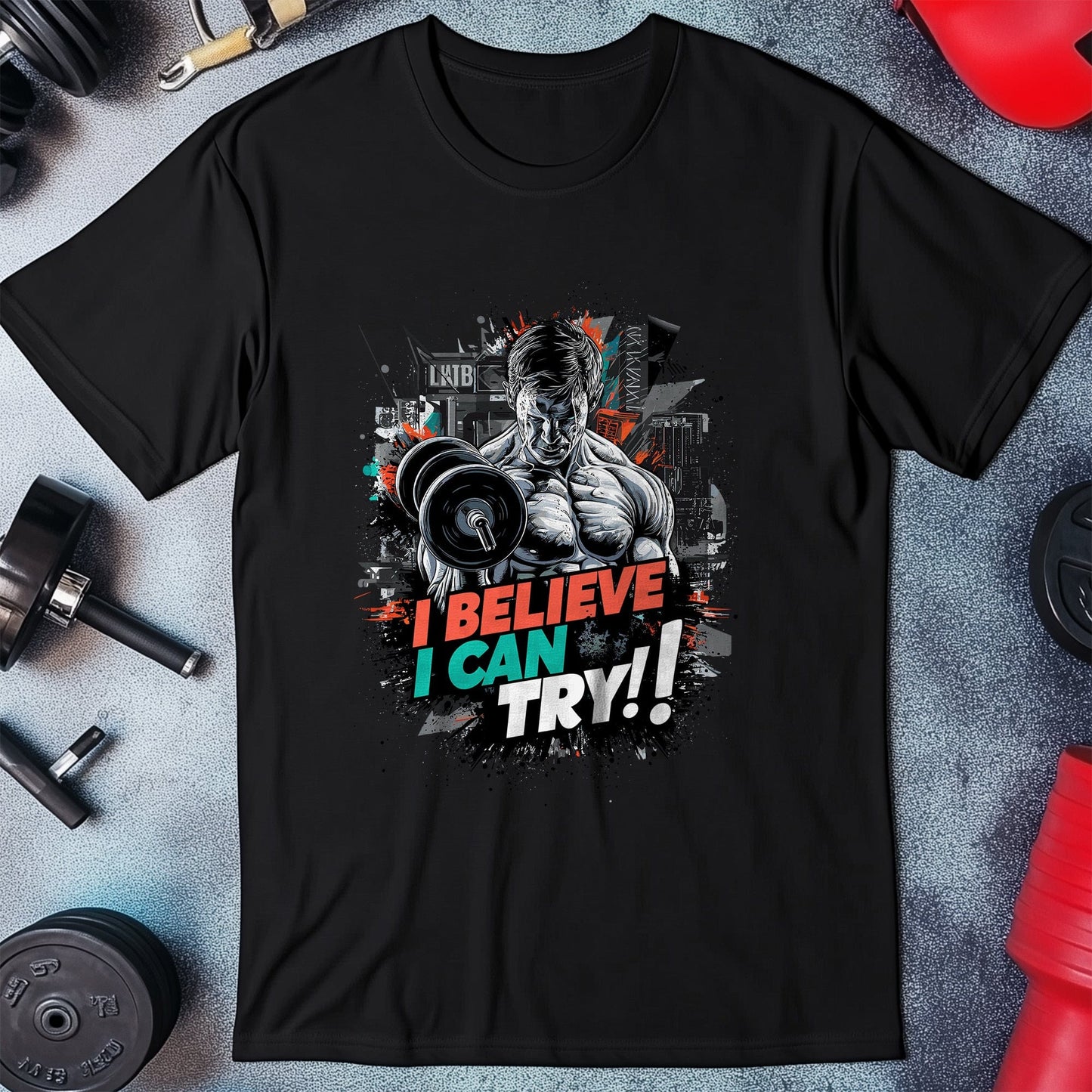 Gym 42 T-shirt  I Believe I Can Try!