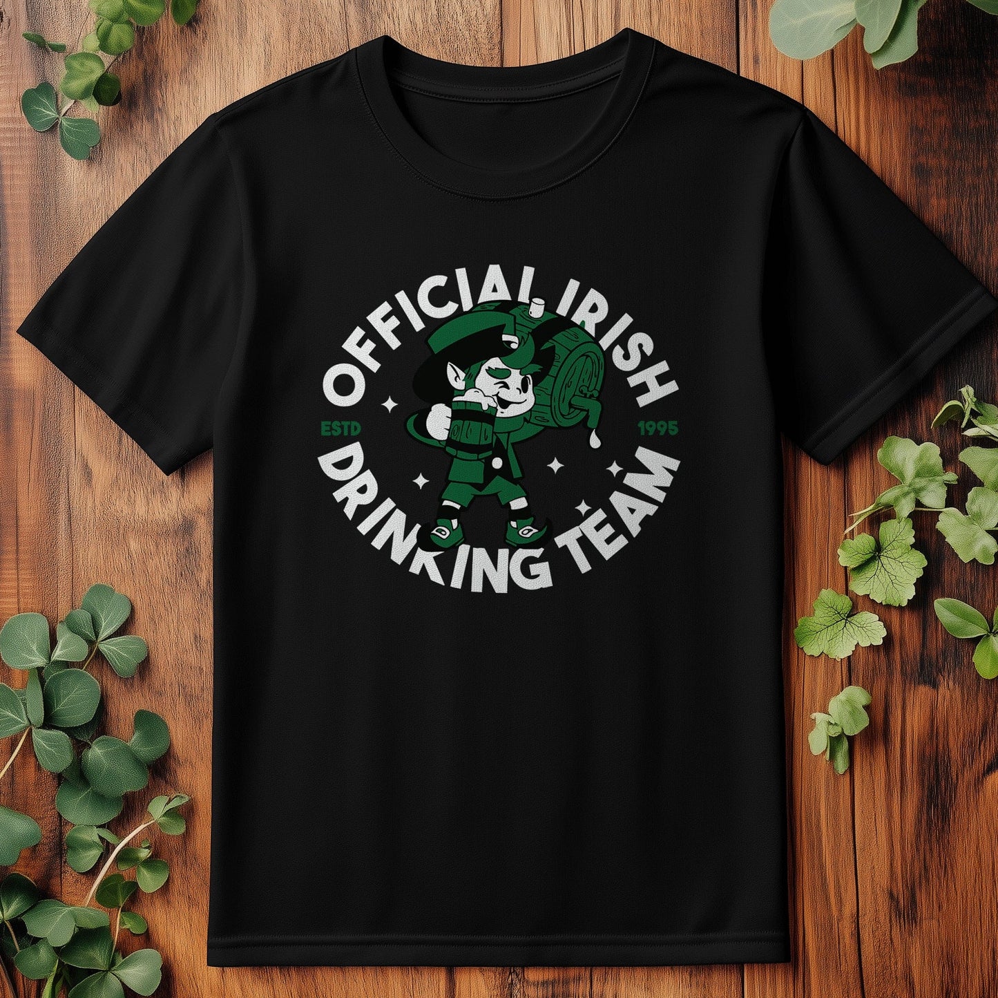 Leprechaun Drinking Team t-shirt