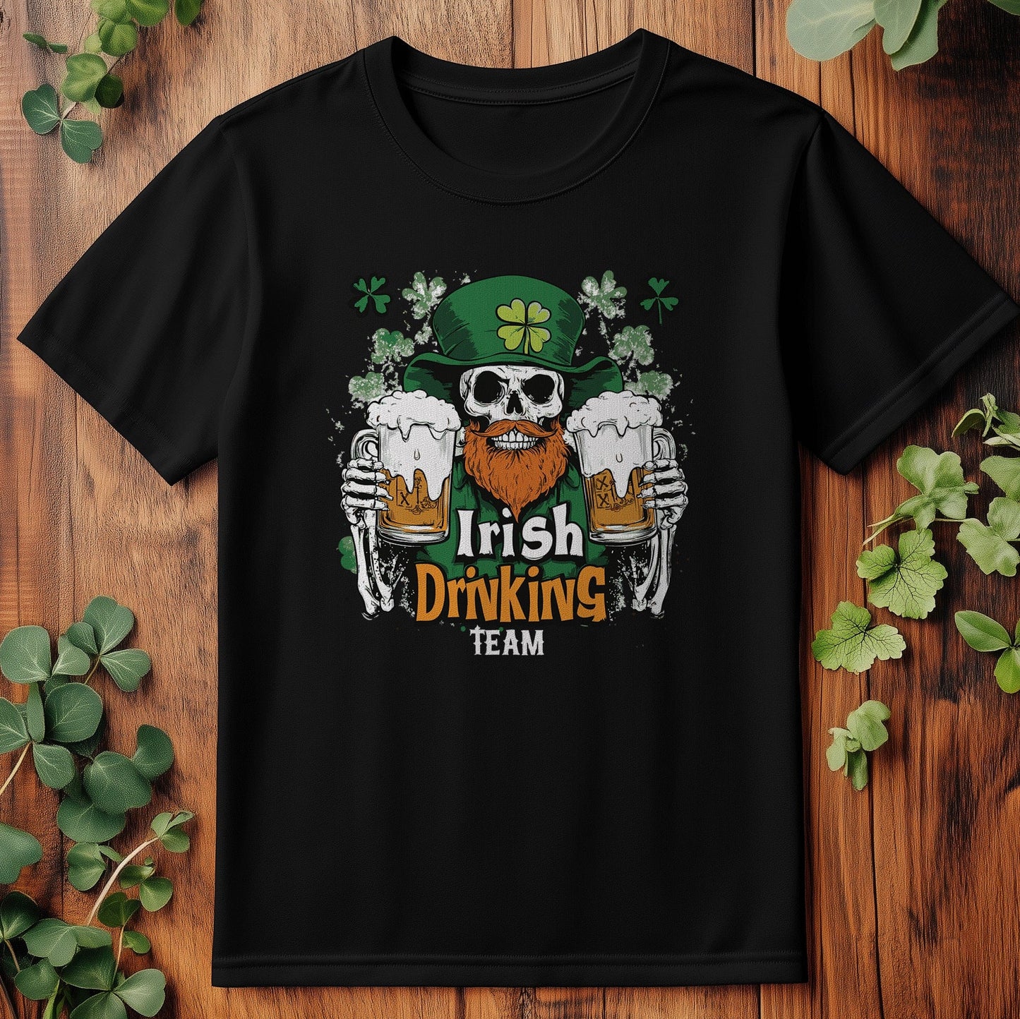 Skull Irish Drinking Team T-Shirt