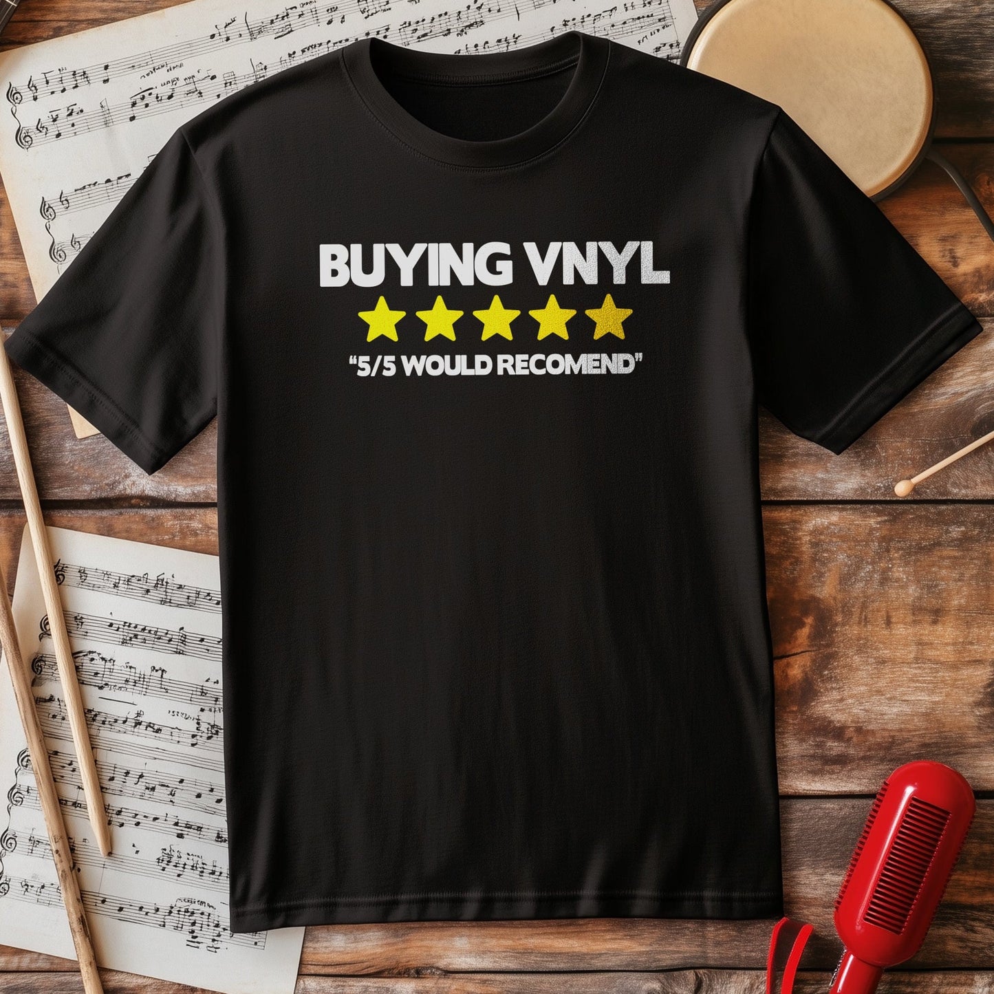 Buying Vinyl T-shirt