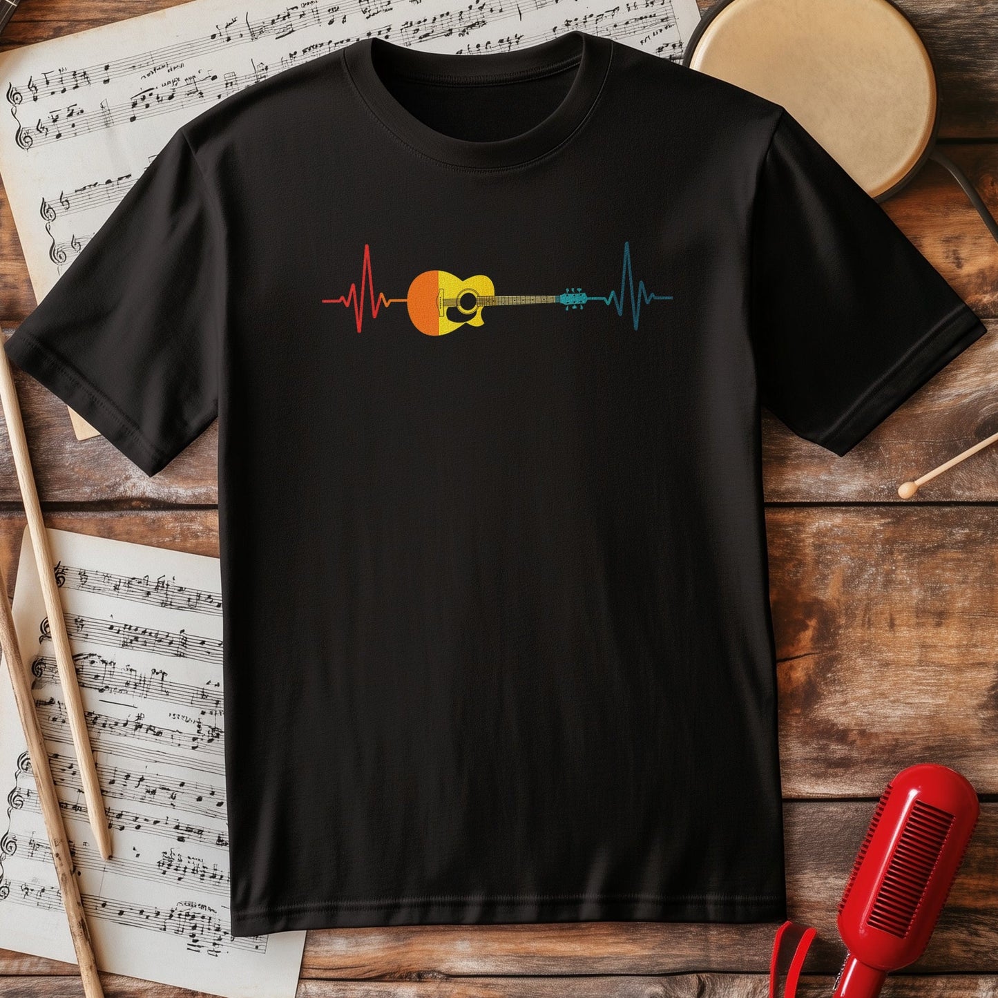 Guitarist Heartbeat T-shirt