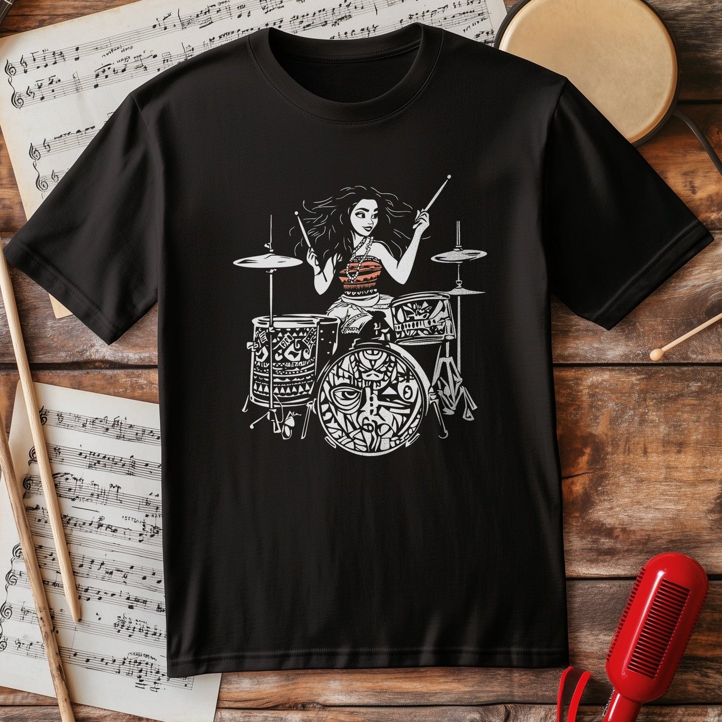 Princess Moana Drummer T-shirt