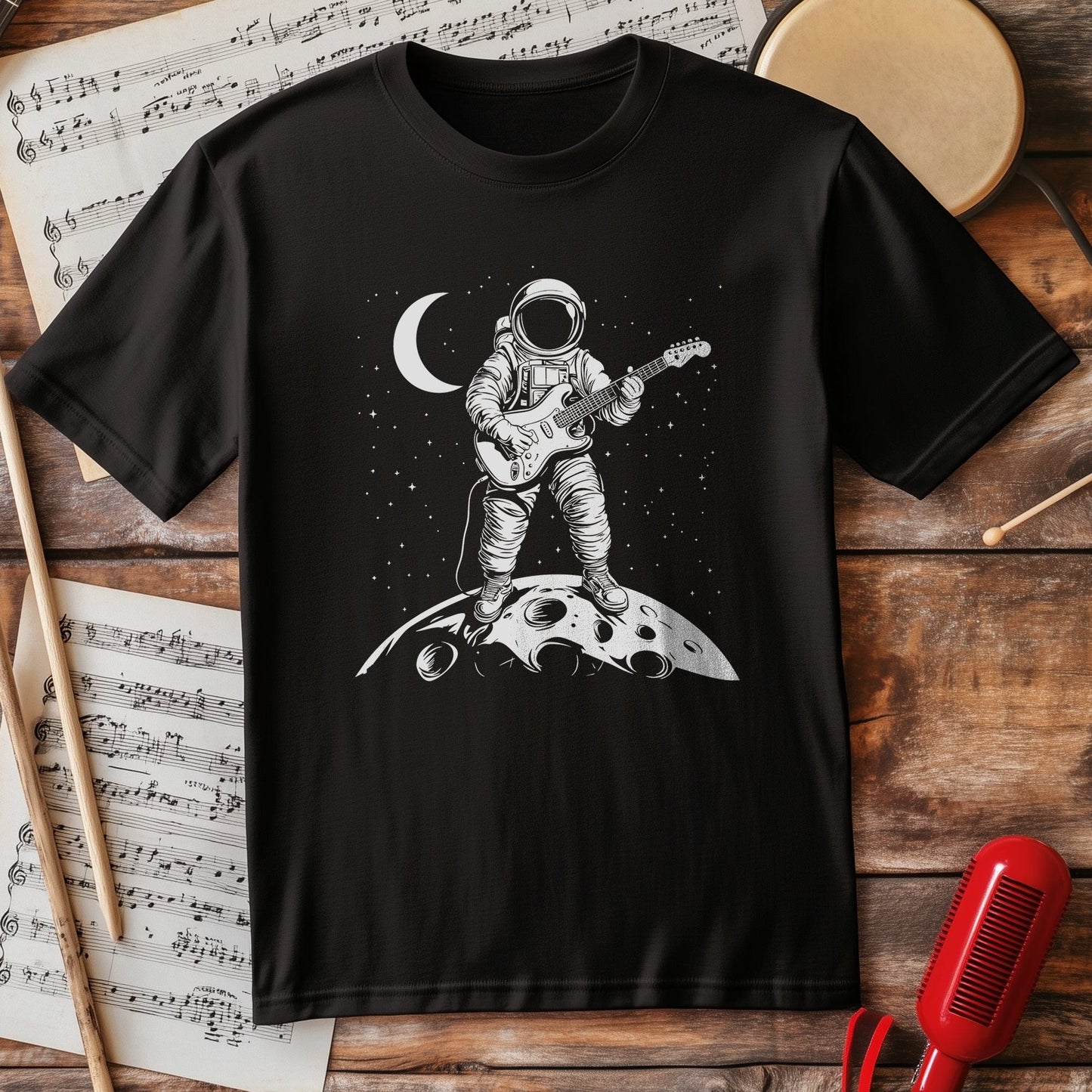 Astronaut Guitar T-shirt