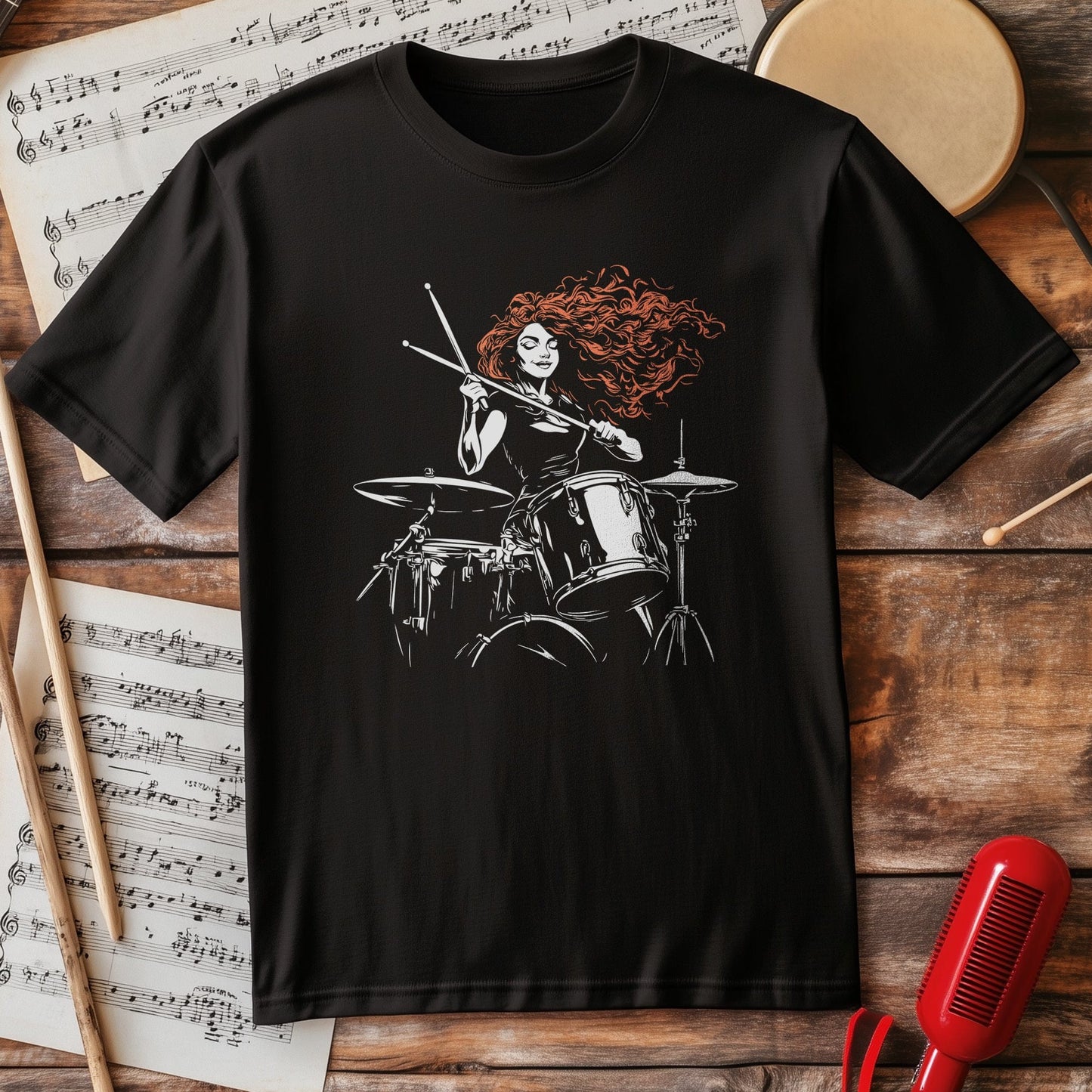Brave Princess Drummer T-Shirt