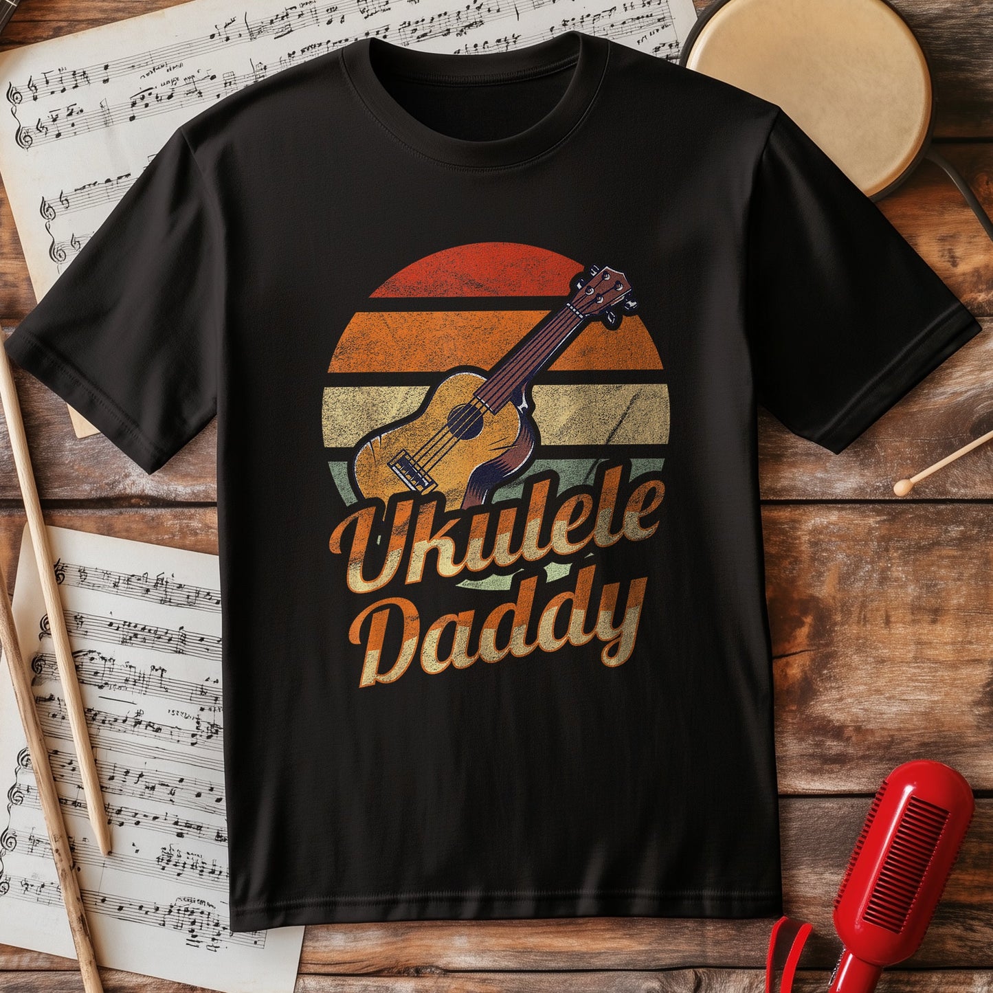 Ukulele Daddy T-Shirt - Strum Along