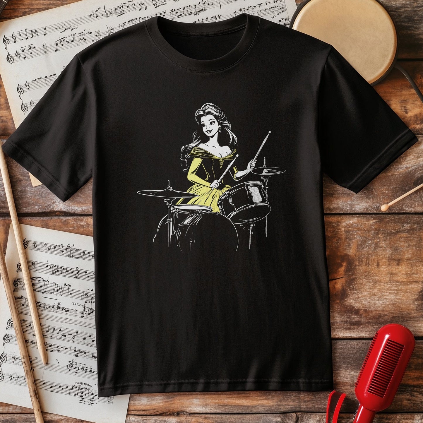 Belle Princess Drummer t-shirt