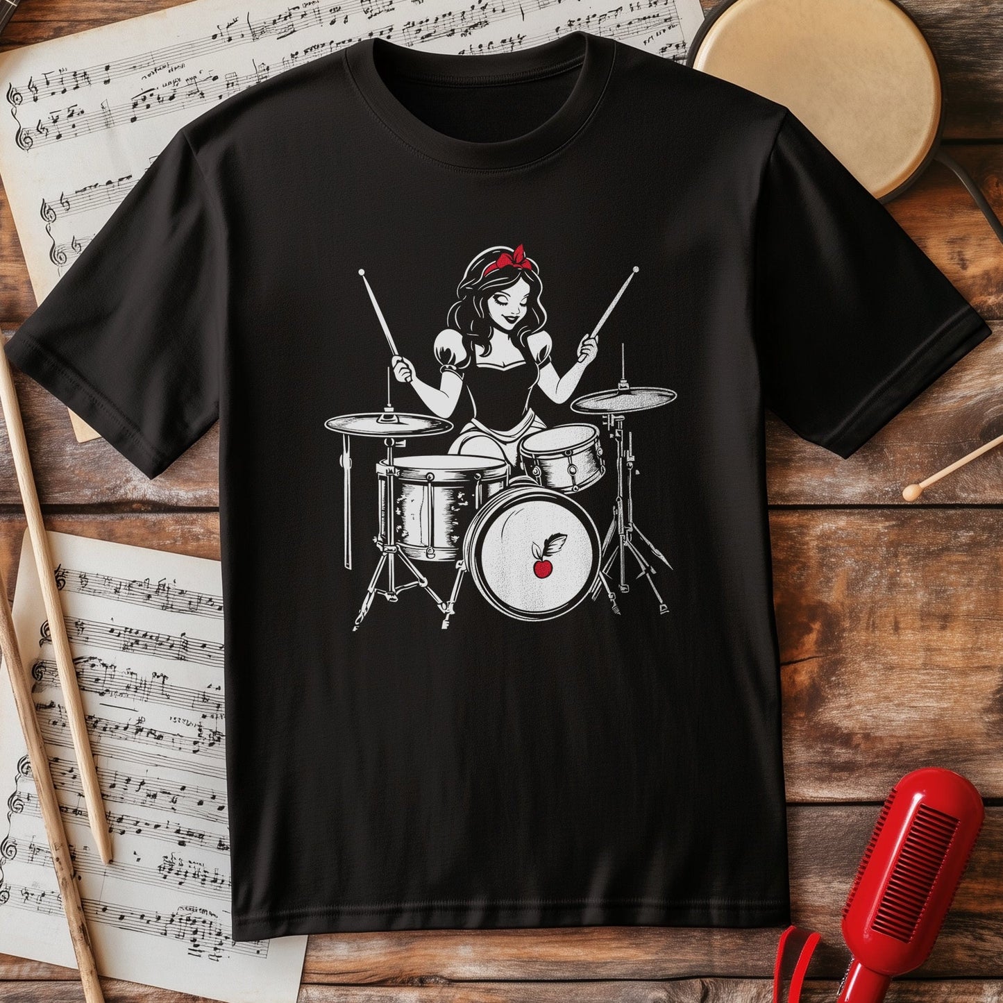 Princess Snow White Drummer T-Shirt -