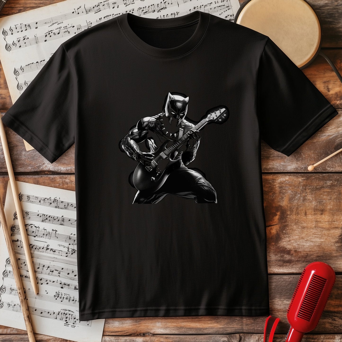 Panther Guitar Rocks T-Shirt
