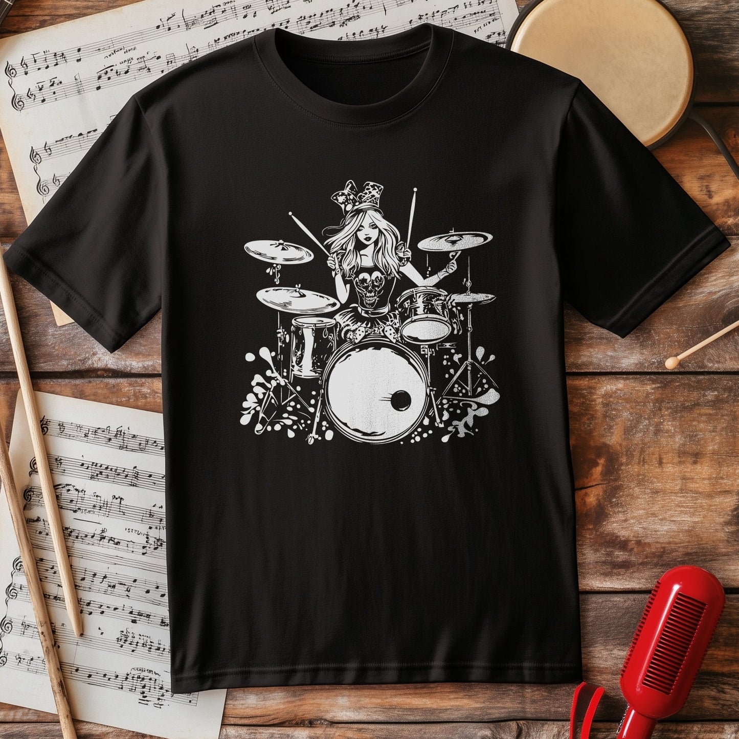 Alice in Wonder Drummer T-shirt