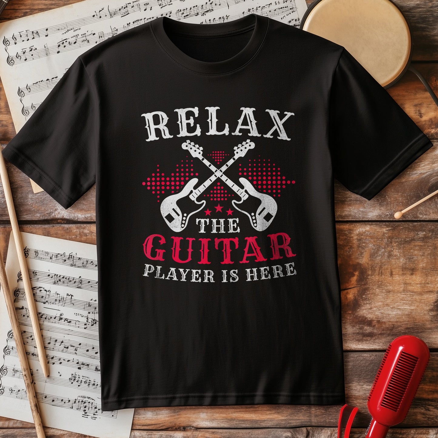 The Guitar Player Is Here! T-Shirt