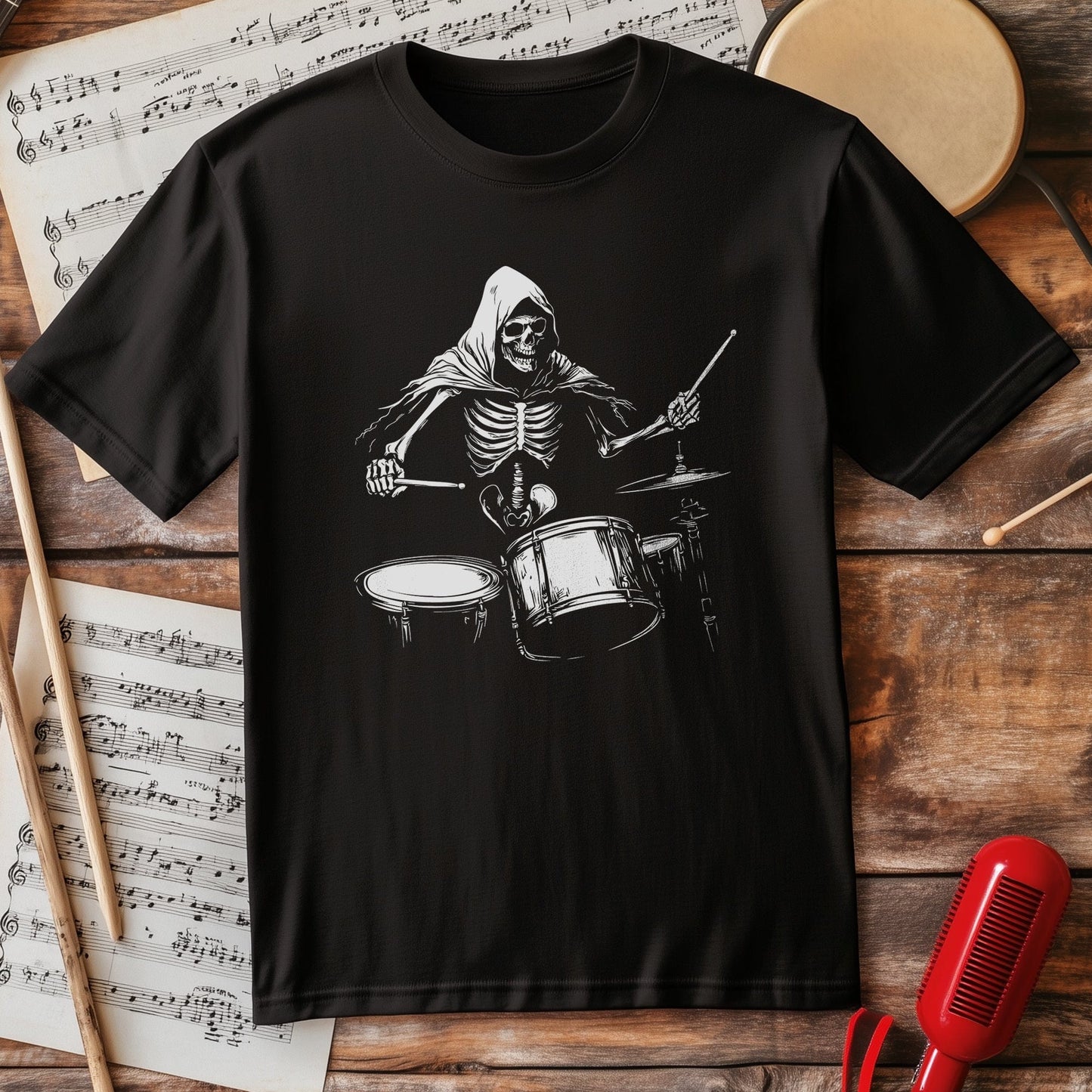 Skeleton Drummer T-Shirt