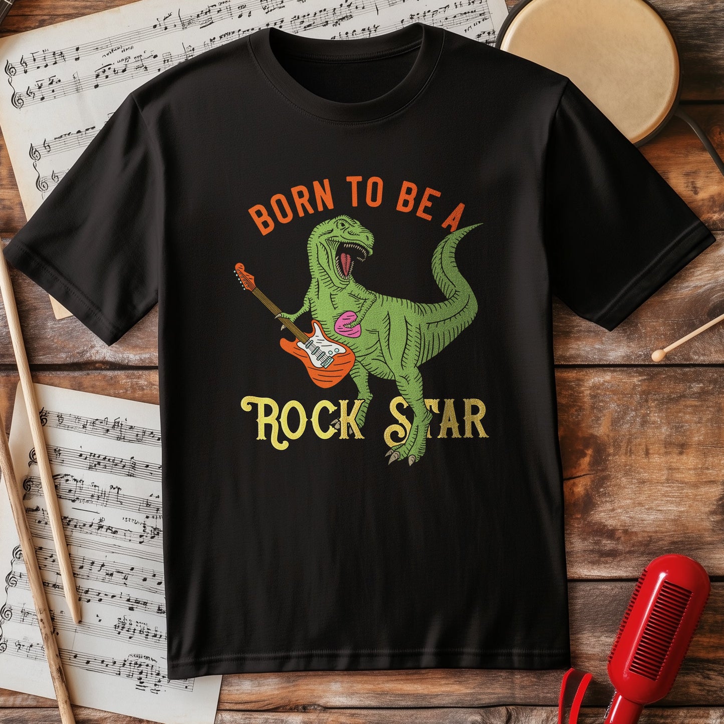 T-Rex Rock Star T-Shirt - Unleash